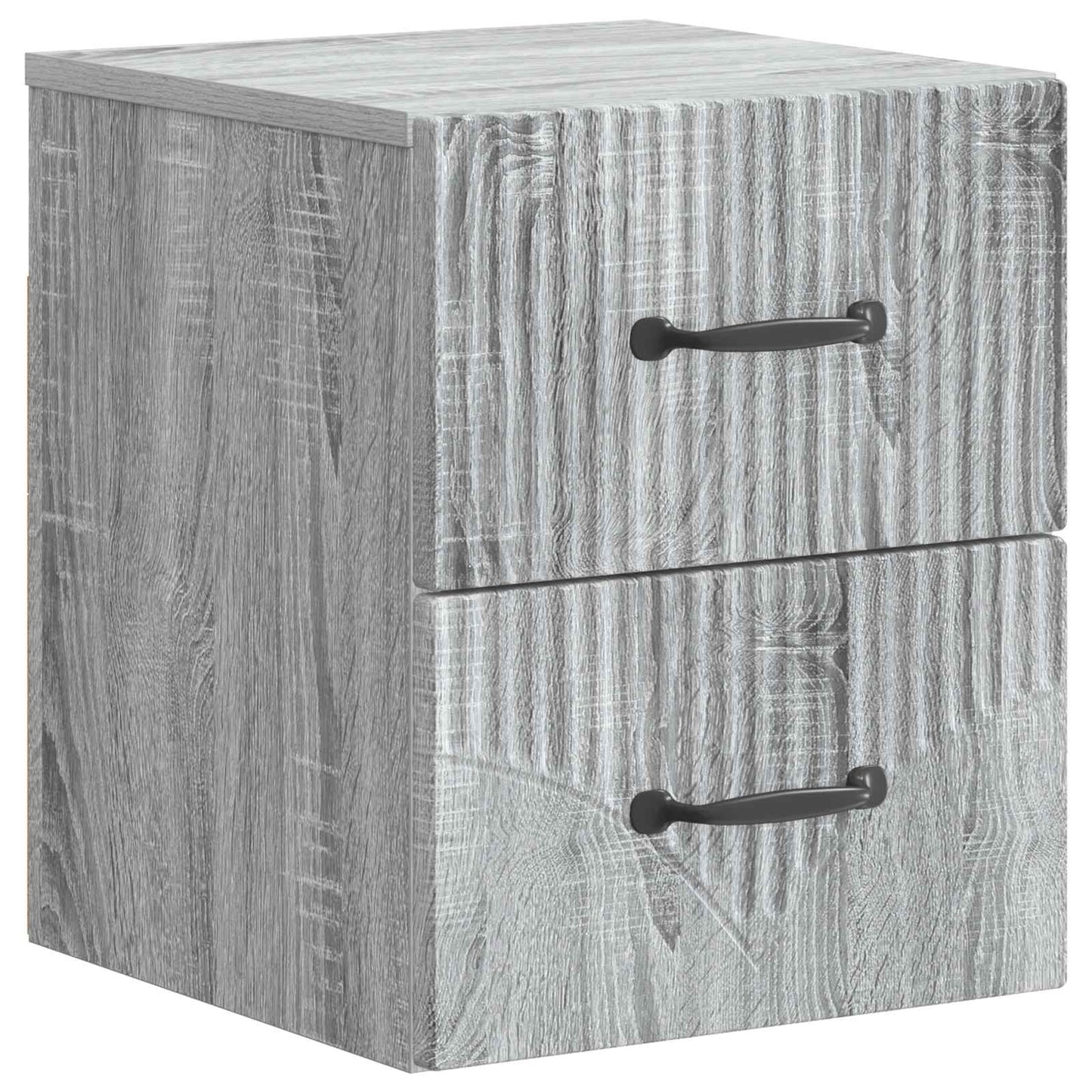 Wall-Mounted Bedside Cabinet 2 pcs Grey Sonoma Engineered Wood