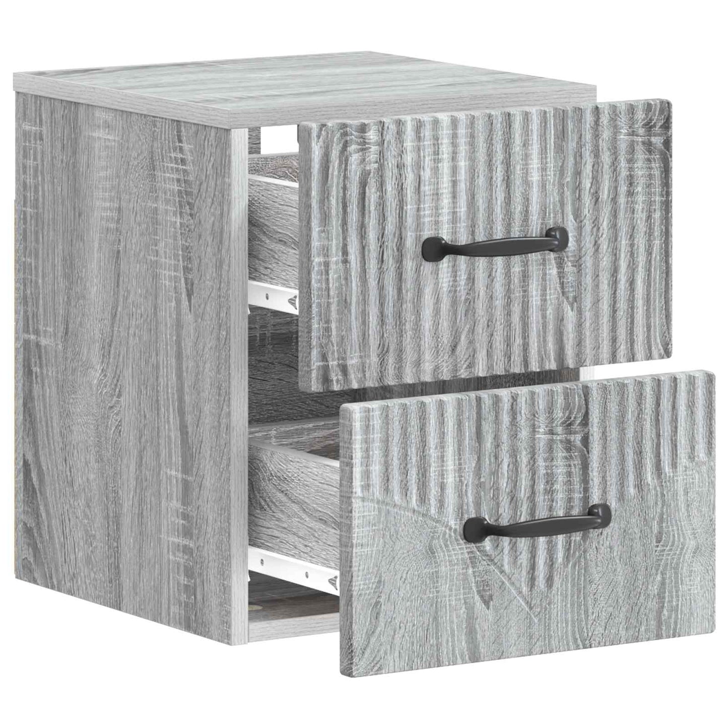 Wall-Mounted Bedside Cabinet 2 pcs Grey Sonoma Engineered Wood
