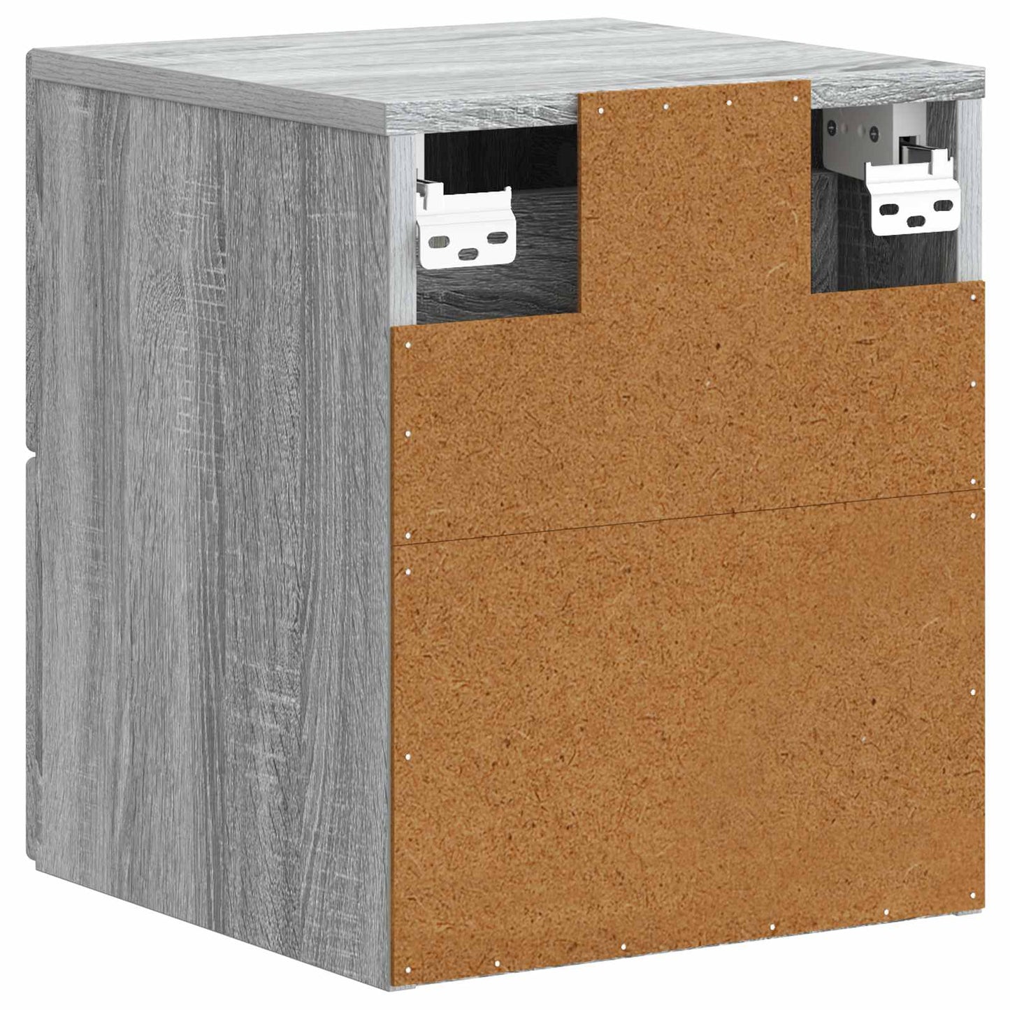 Wall-Mounted Bedside Cabinet 2 pcs Grey Sonoma Engineered Wood