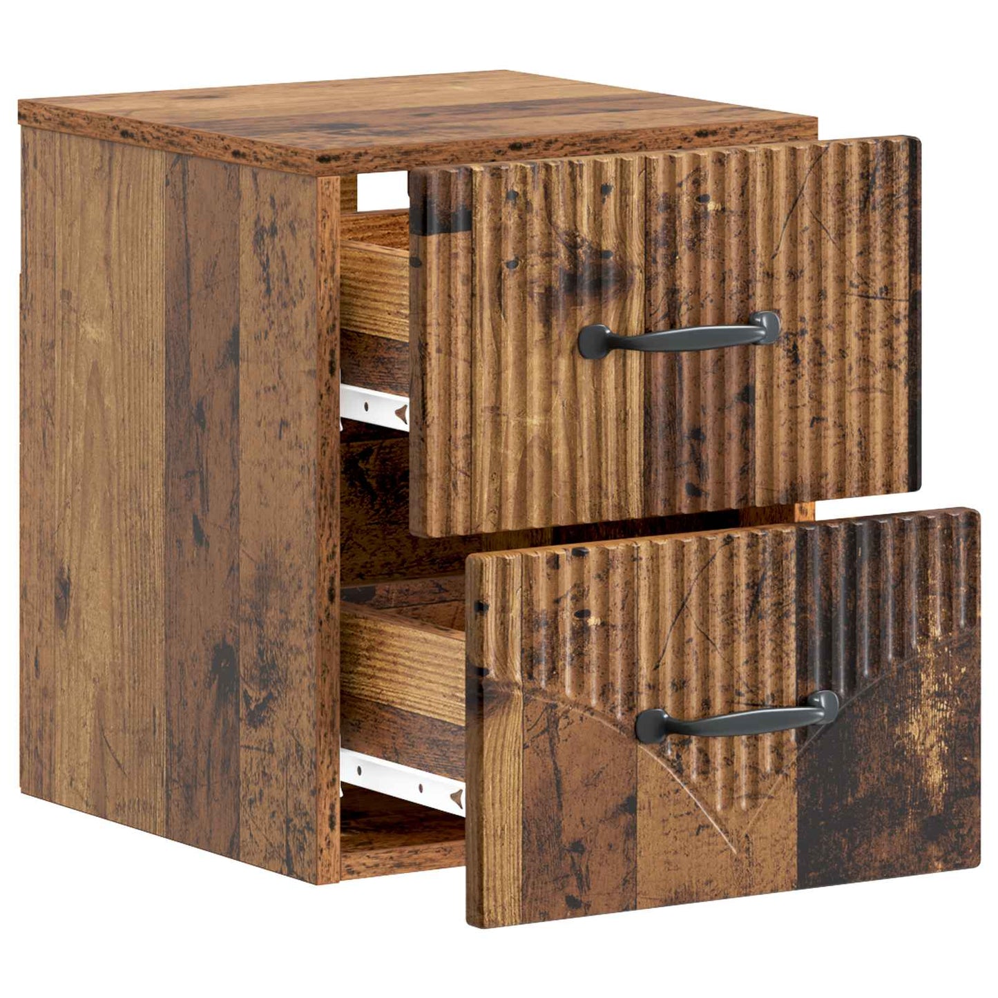 Wall-Mounted Bedside Cabinet Old Wood 34.5 x 33 x 40 cm