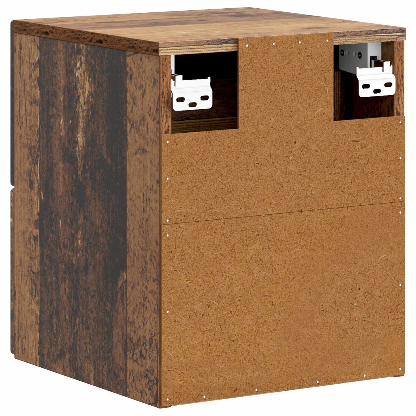 Wall-Mounted Bedside Cabinet Old Wood 34.5 x 33 x 40 cm