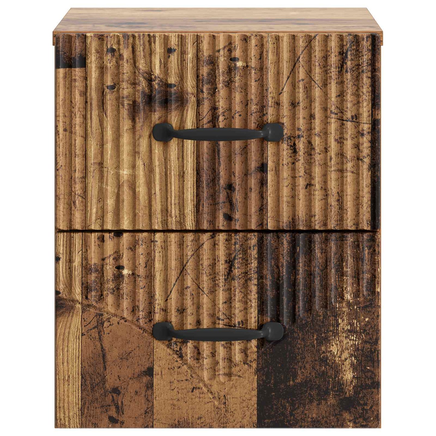 Wall-Mounted Bedside Cabinet Old Wood 34.5 x 33 x 40 cm