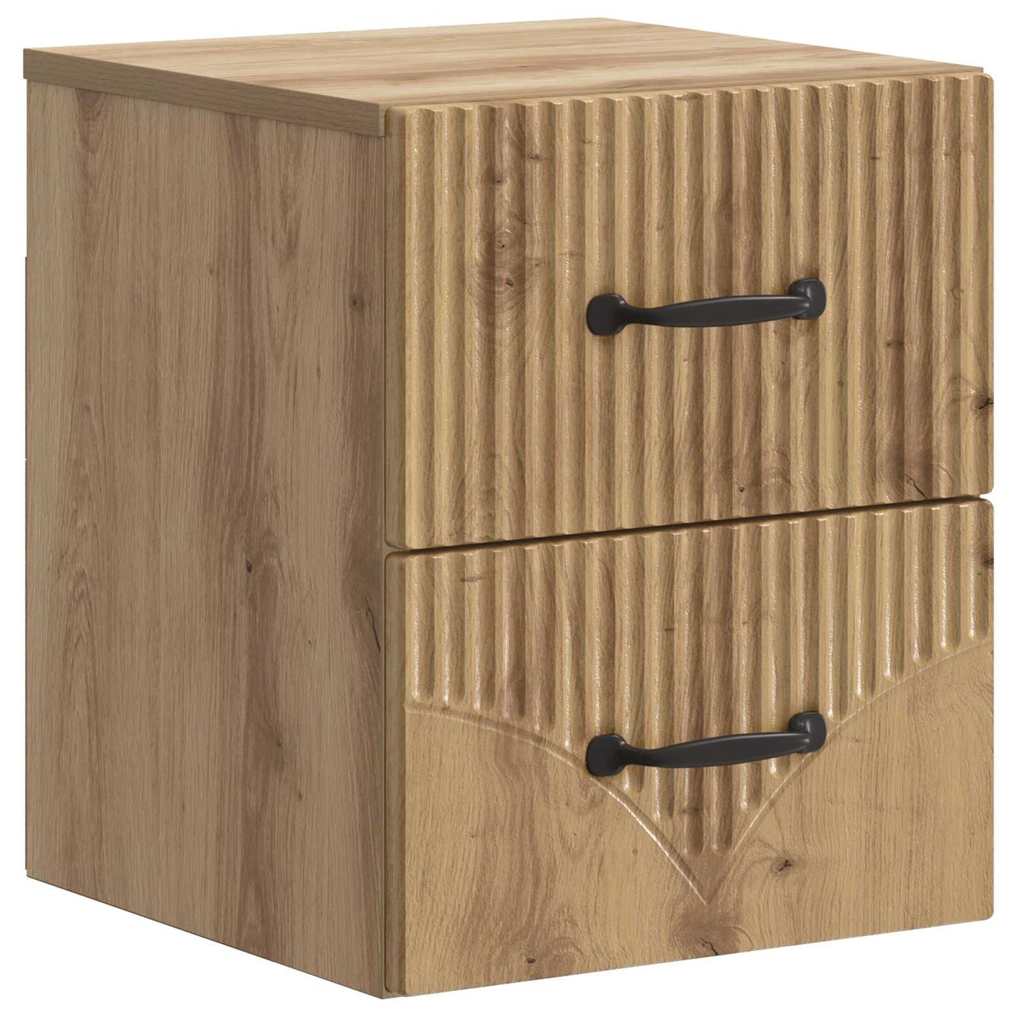 Wall-Mounted Bedside Cabinet Artisan Oak 34.5 x 33 x 40 cm