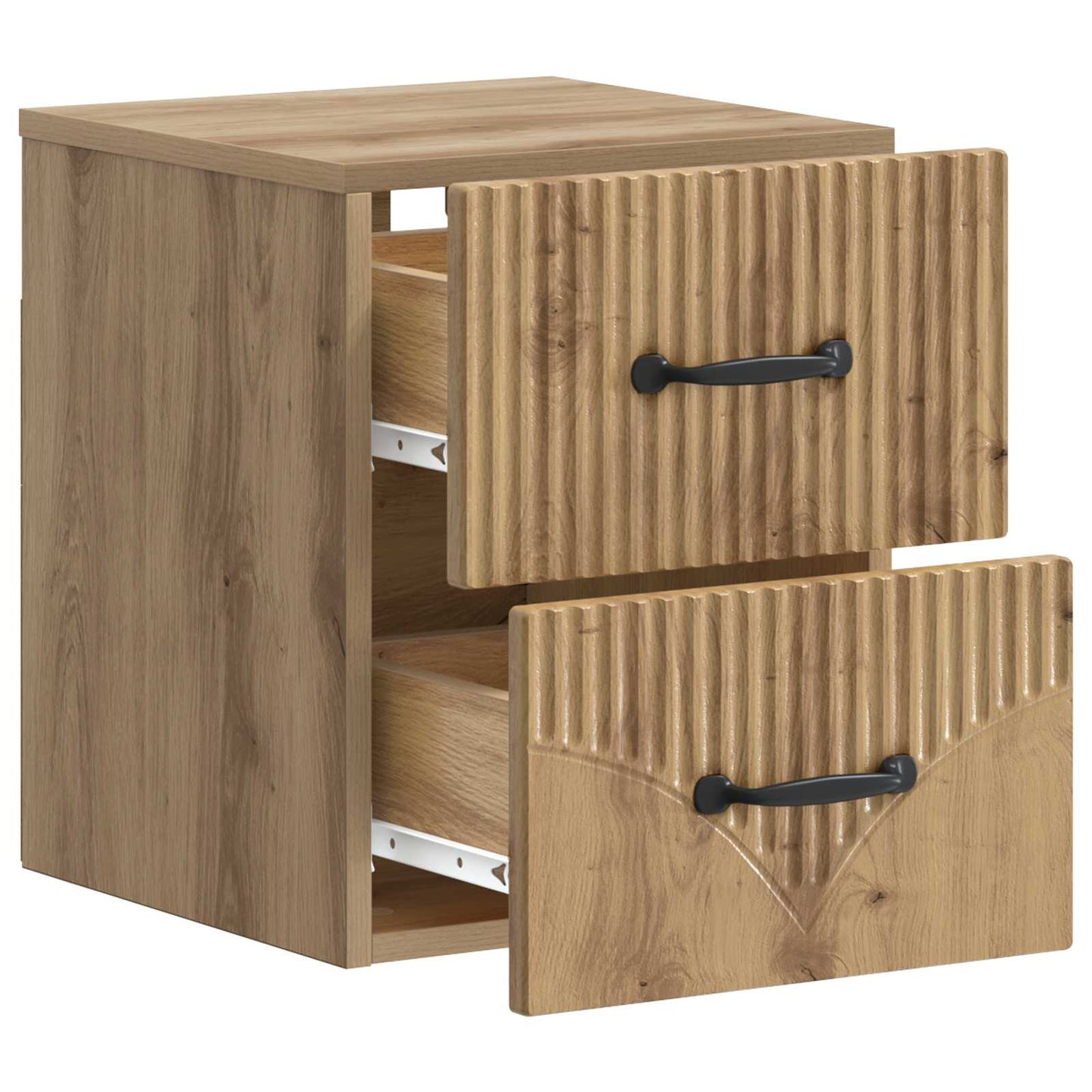 Wall-Mounted Bedside Cabinet Artisan Oak 34.5 x 33 x 40 cm