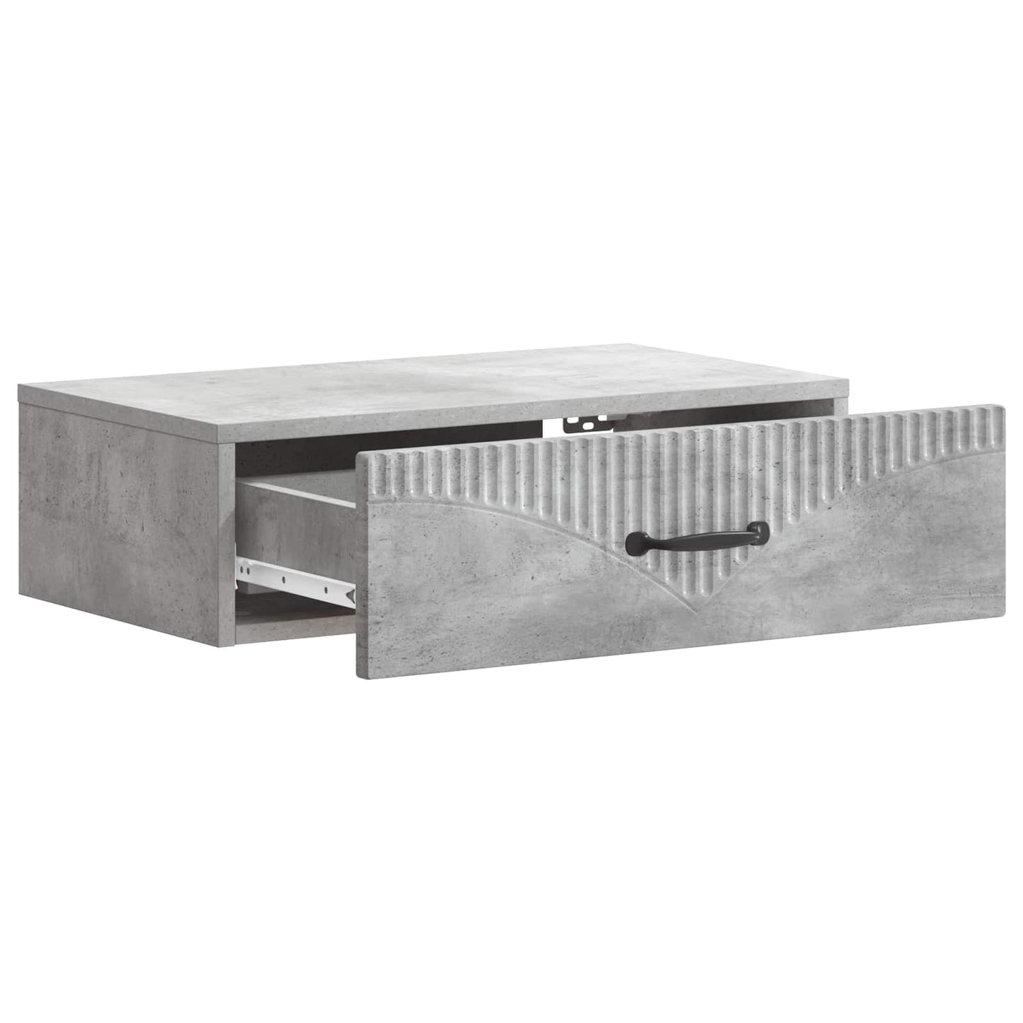 Wall-Mounted Side Table Concrete Grey 59 x 34.5 x 17 cm