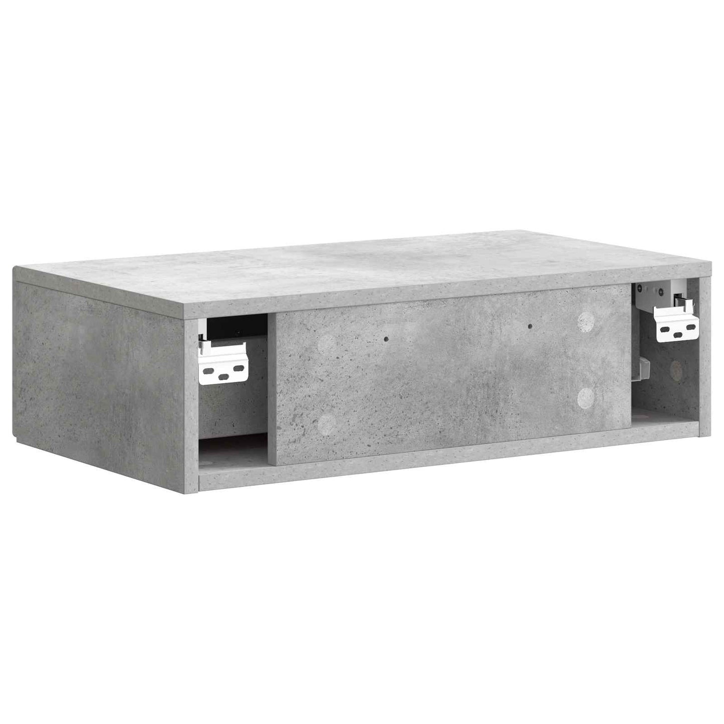 Wall-Mounted Side Table Concrete Grey 59 x 34.5 x 17 cm