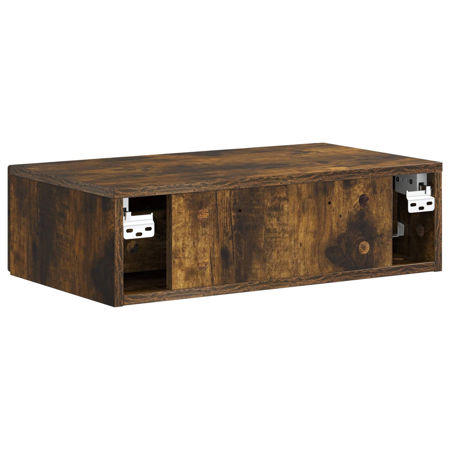 Wall-Mounted Side Table Smoked Oak 59 x 34.5 x 17 cm