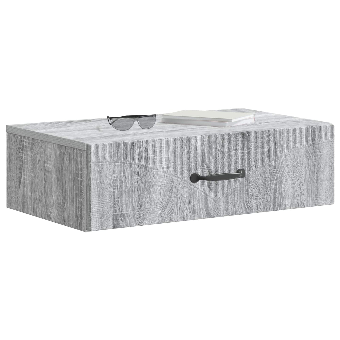 Wall-Mounted Side Table Grey Sonoma 59 x 34.5 x 17 cm