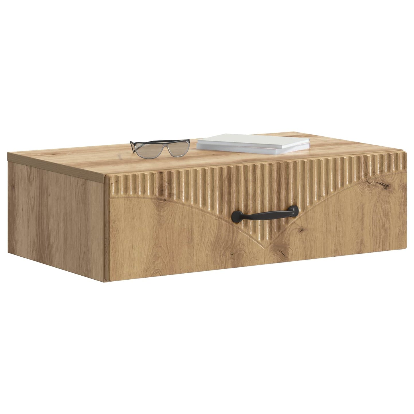 Wall-Mounted Side Table Artisan Oak 59 x 34.5 x 17 cm