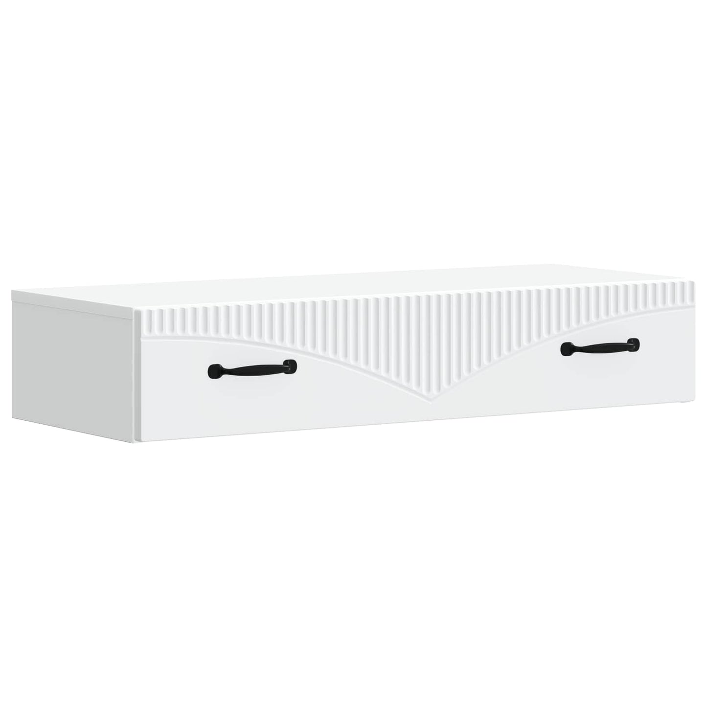 Wall-Mounted Side Table Wall-mounted White 87.5 x 34.5 x 17 cm