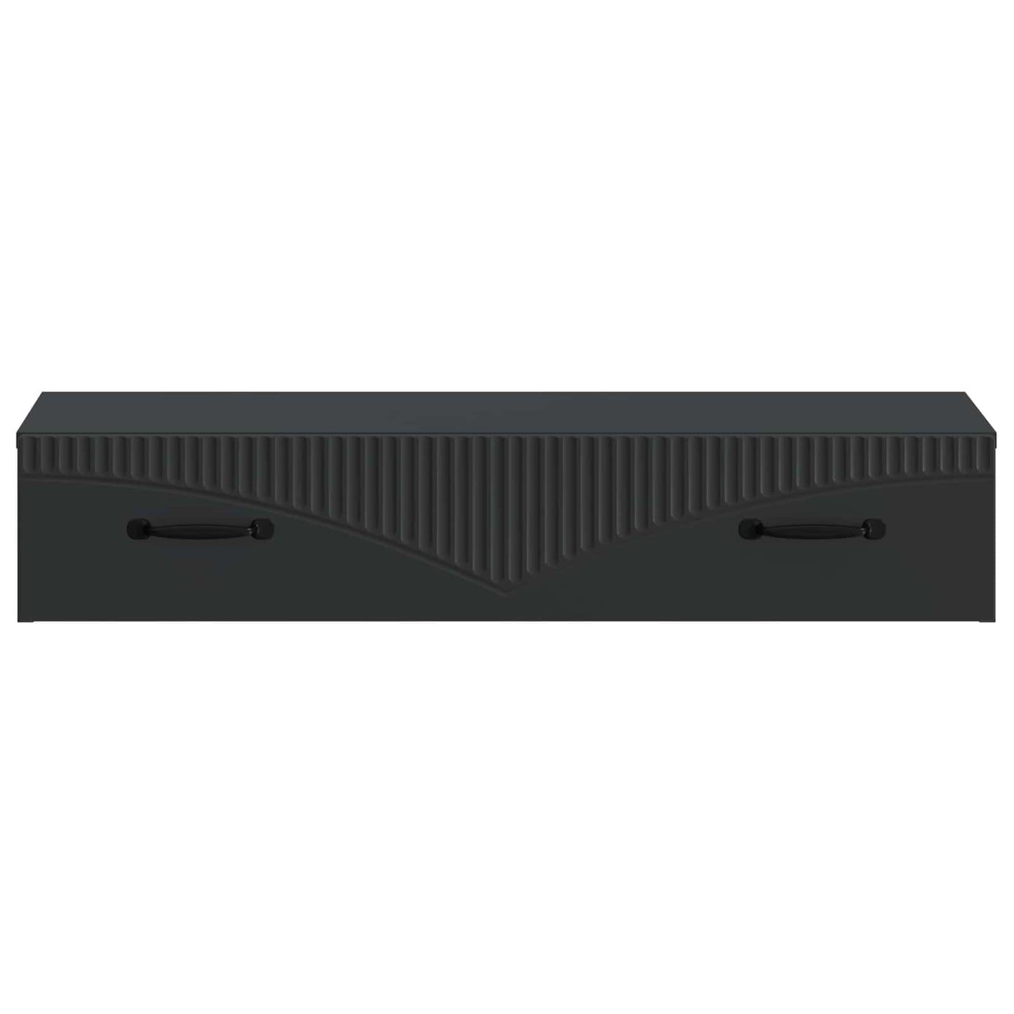 Wall-Mounted Side Table Wall-mounted Black 87.5 x 34.5 x 17 cm