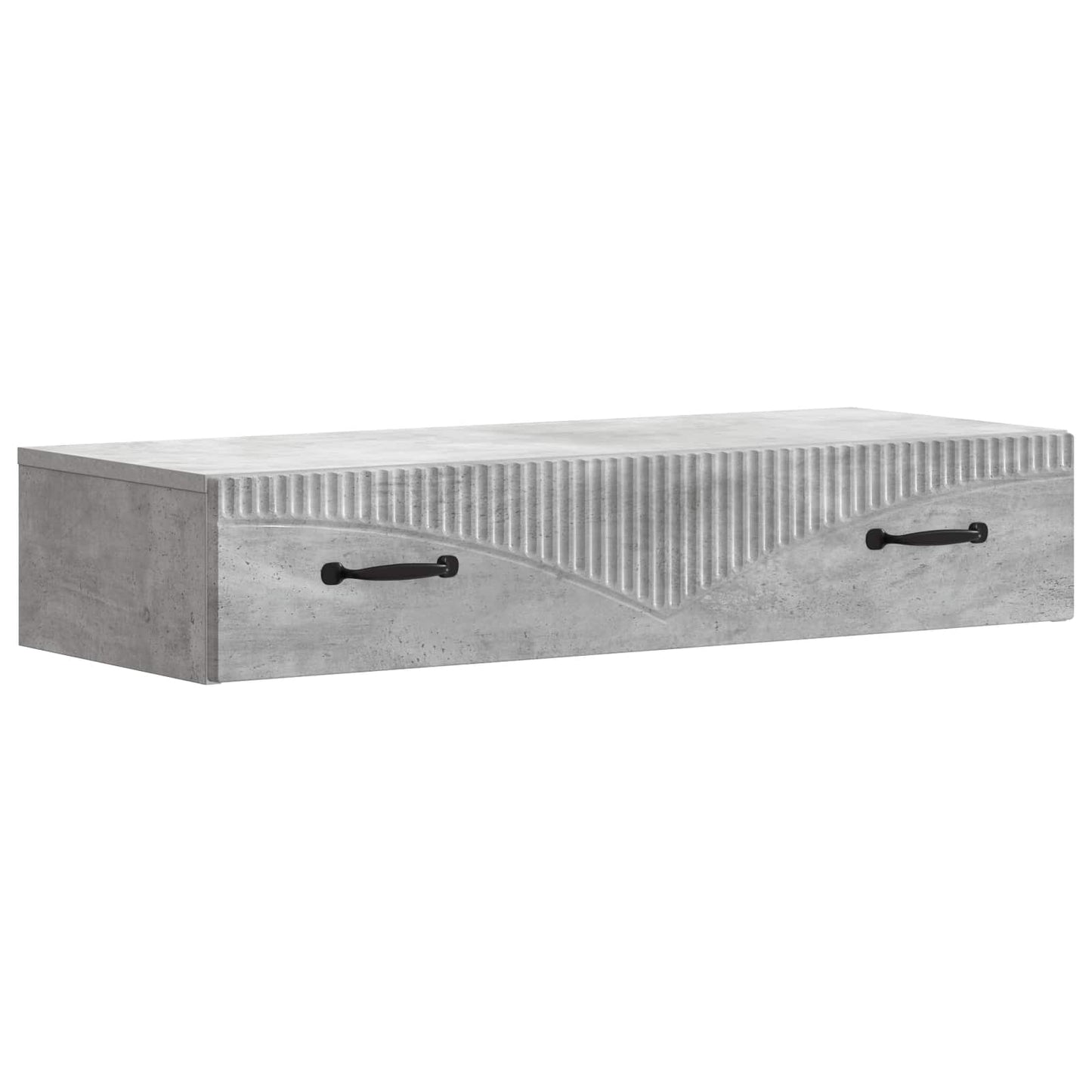 Wall-Mounted Side Table Concrete Grey 87.5 x 34.5 x 17 cm