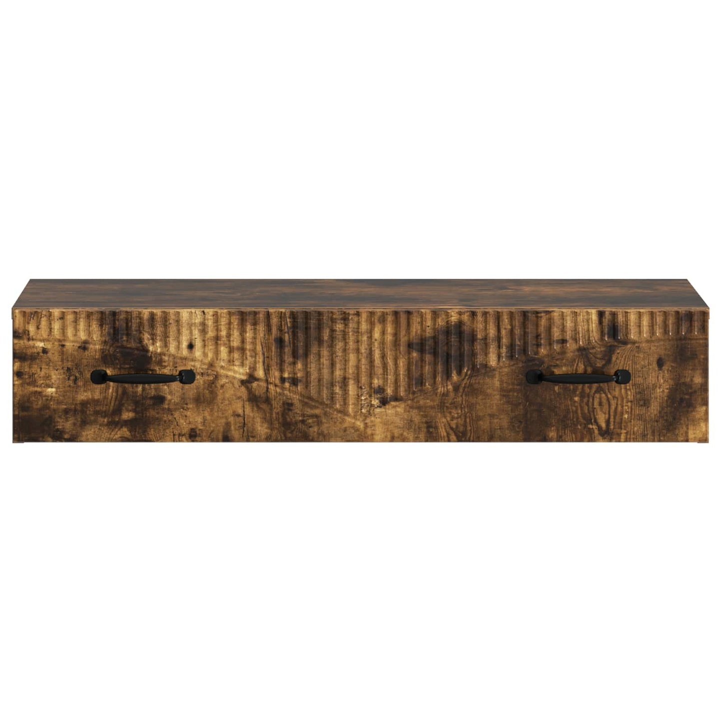 Wall-Mounted Side Table Smoked Oak 87.5 x 34.5 x 17 cm
