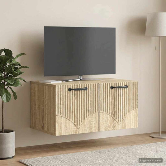 Wall-Mounted TV Cabinet Sonoma Oak 59.5 x 41 x 30 cm