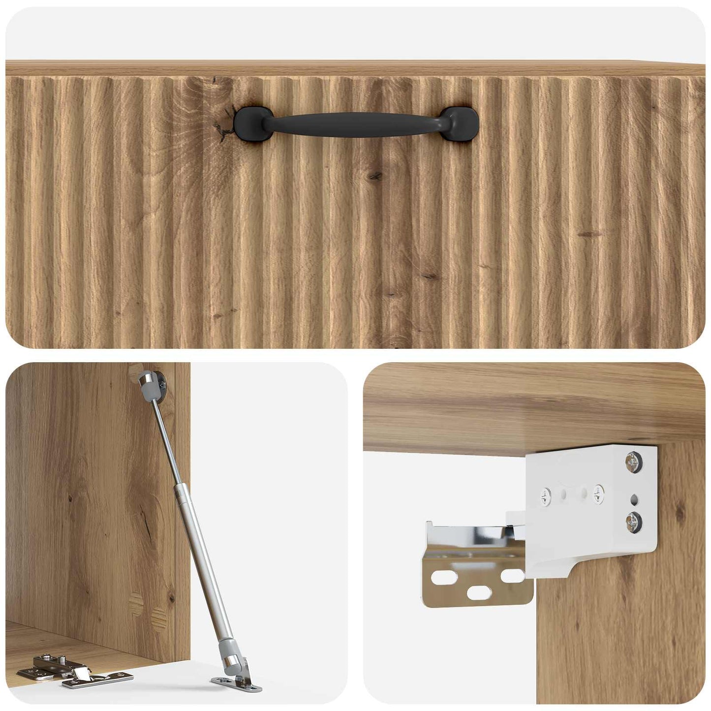 Wall-Mounted TV Cabinet 78.5 x 41 x 30 cm Artisan Oak