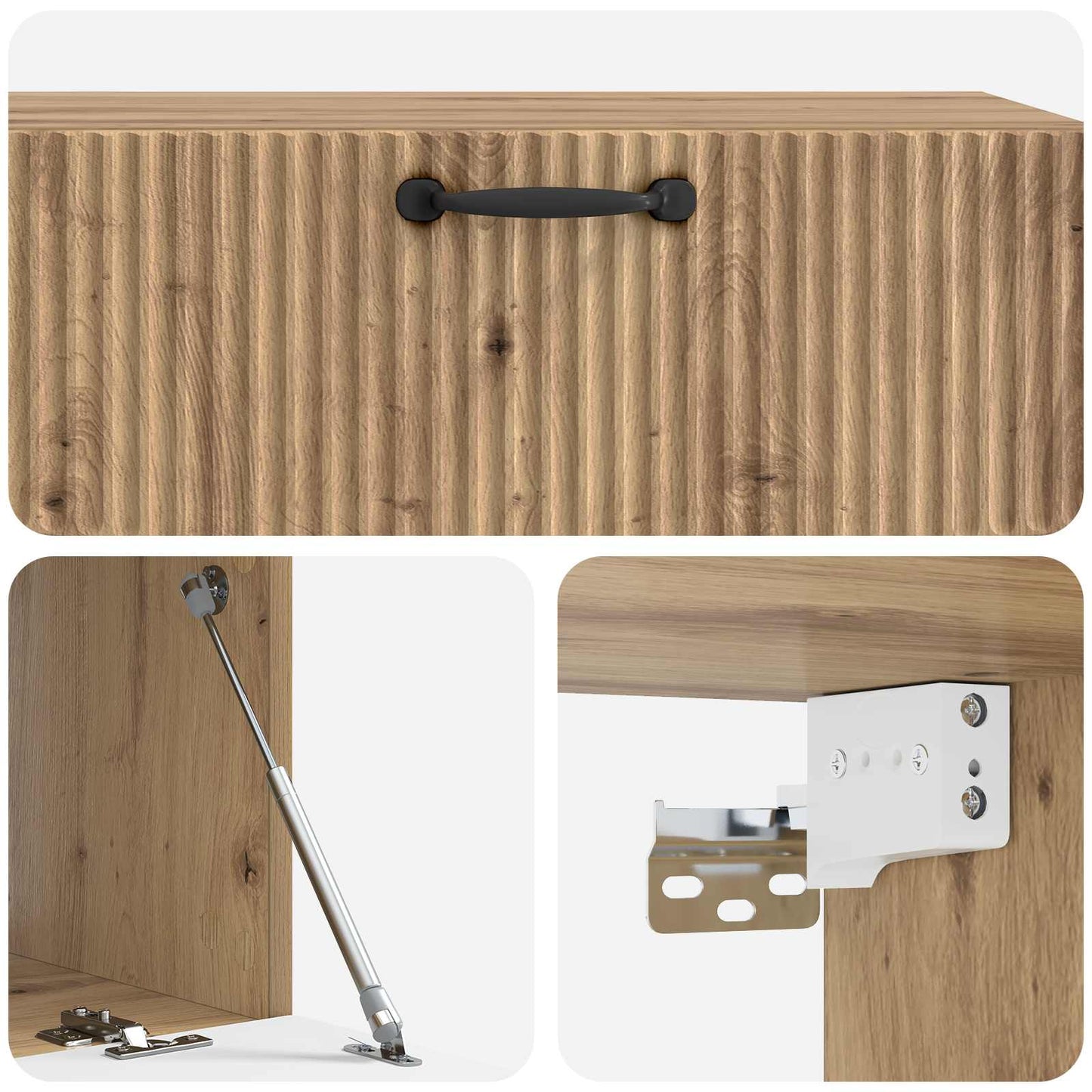 Wall-Mounted TV Cabinet 98 x 41 x 30 cm Artisan Oak