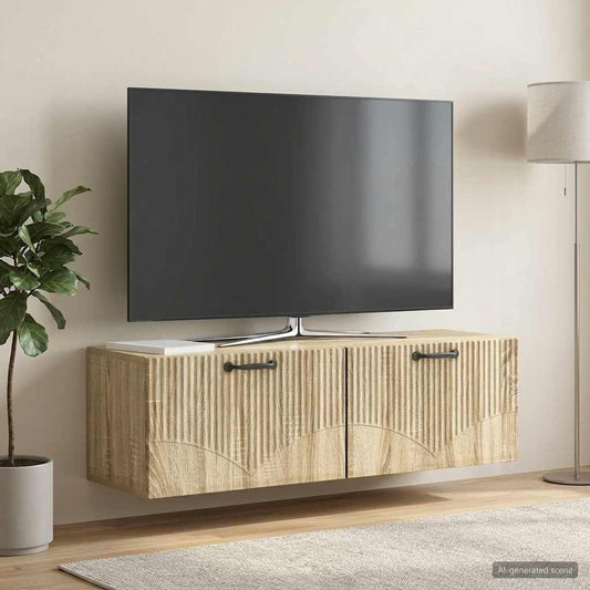 Wall-Mounted TV Cabinet Sonoma Oak 98 x 31 x 30 cm