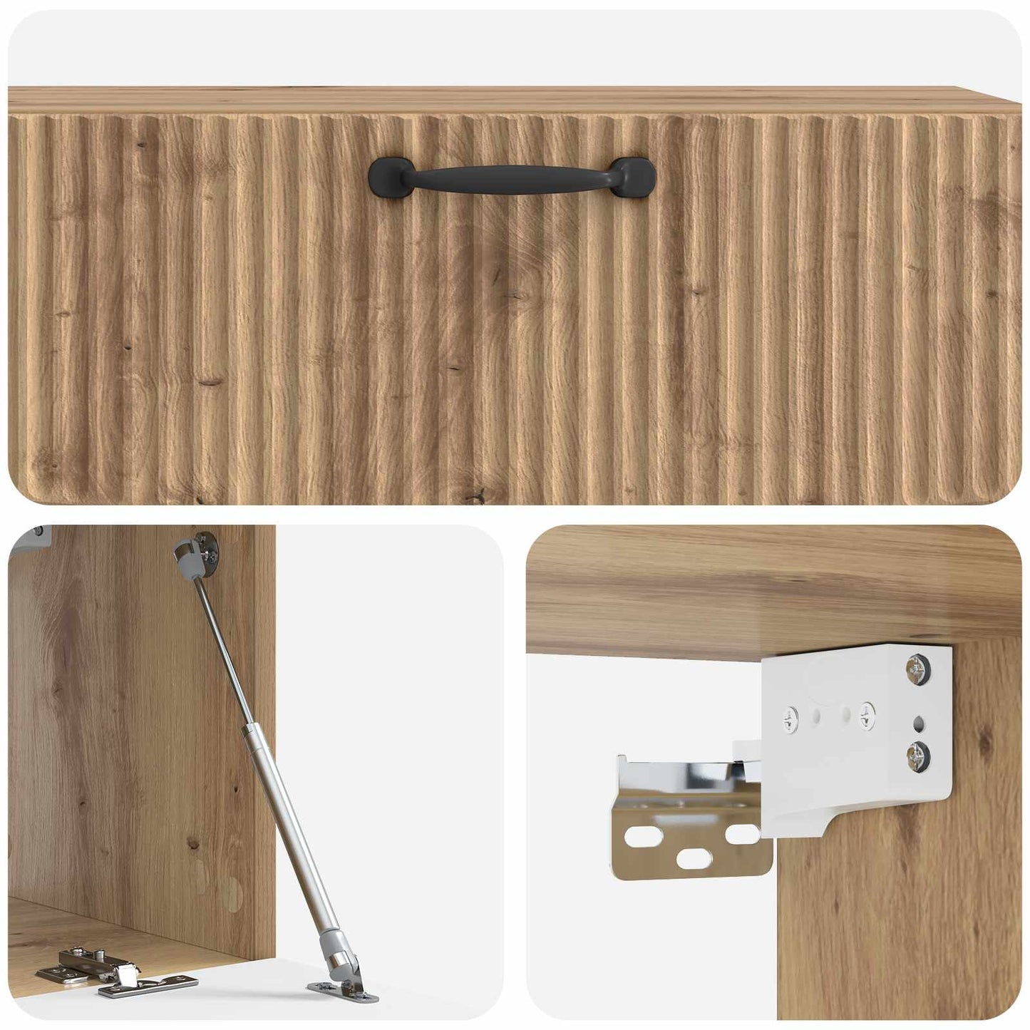 Wall-Mounted TV Cabinet 98 x 31 x 30 cm Artisan Oak