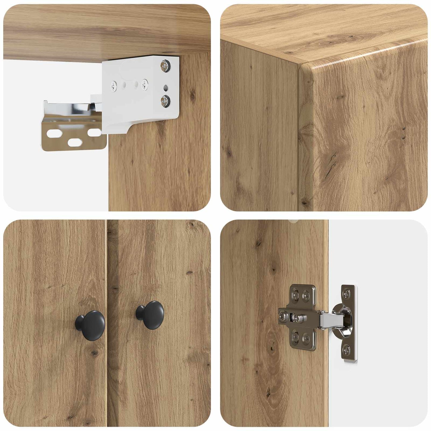 Wall-Mounted Cabinet Artisan Oak 59 x 31 x 60 cm