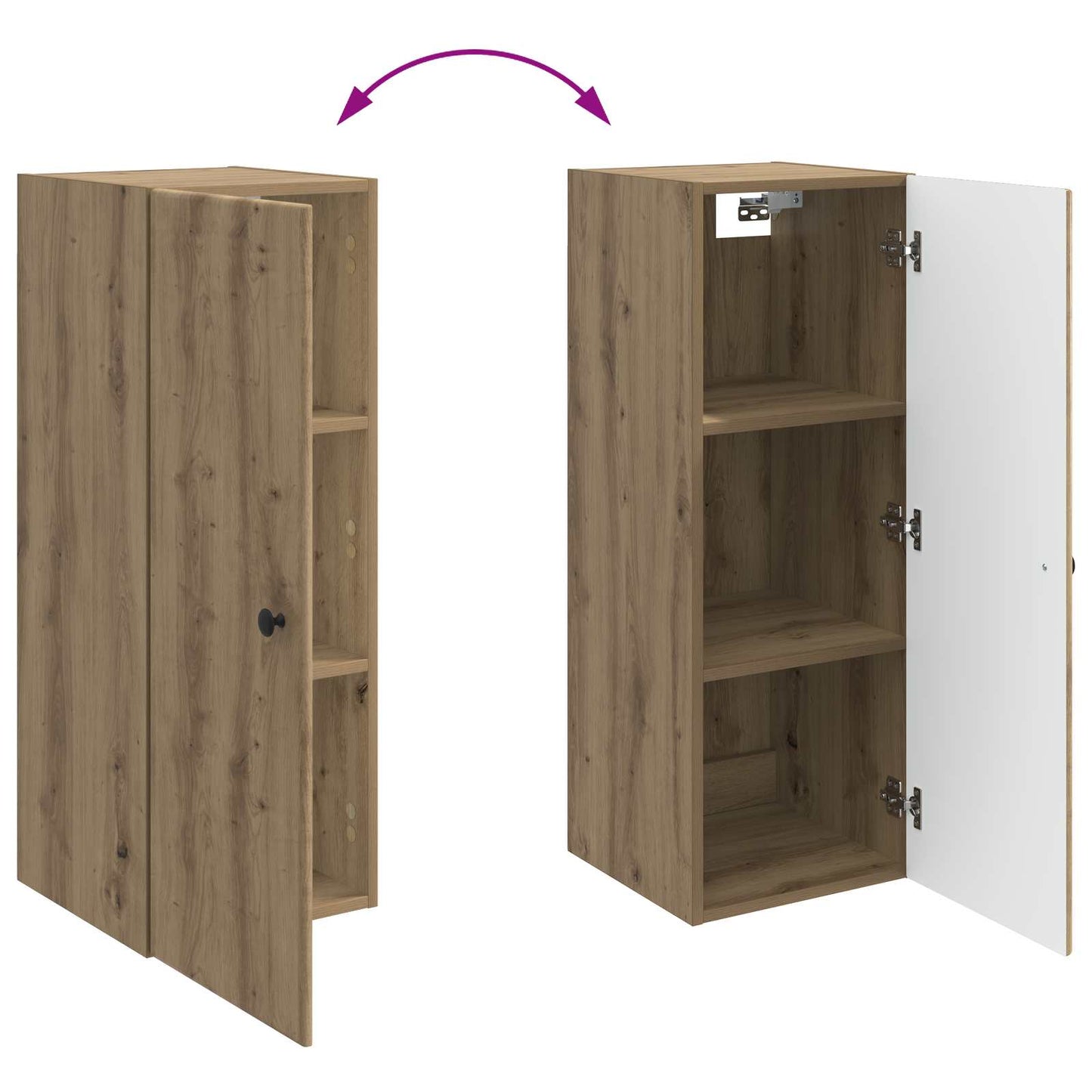 Wall-Mounted Cabinet Artisan Oak 33 x 34.5 x 90 cm