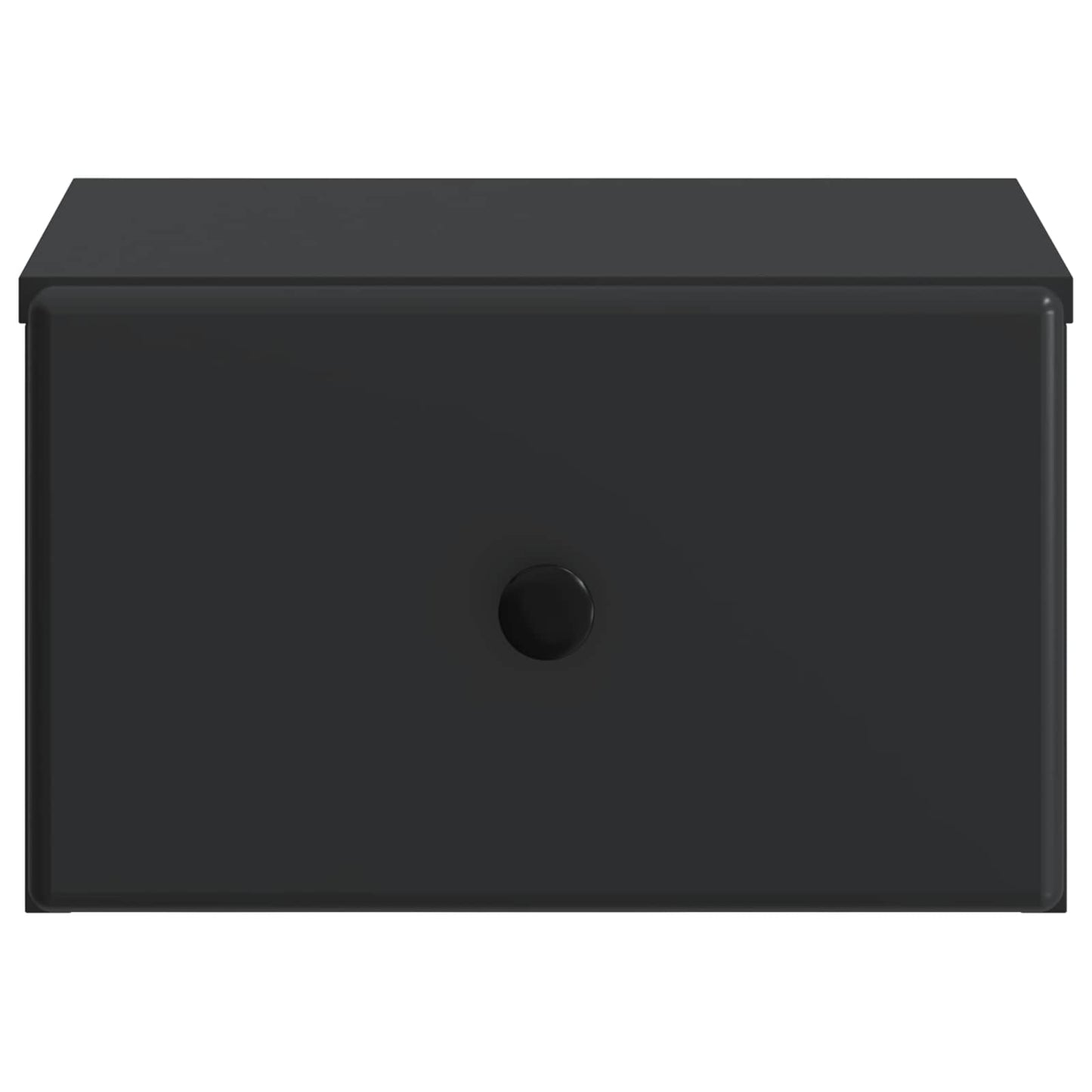 Wall-Mounted Bedside Cabinet Black 34.5 x 33 x 20 cm