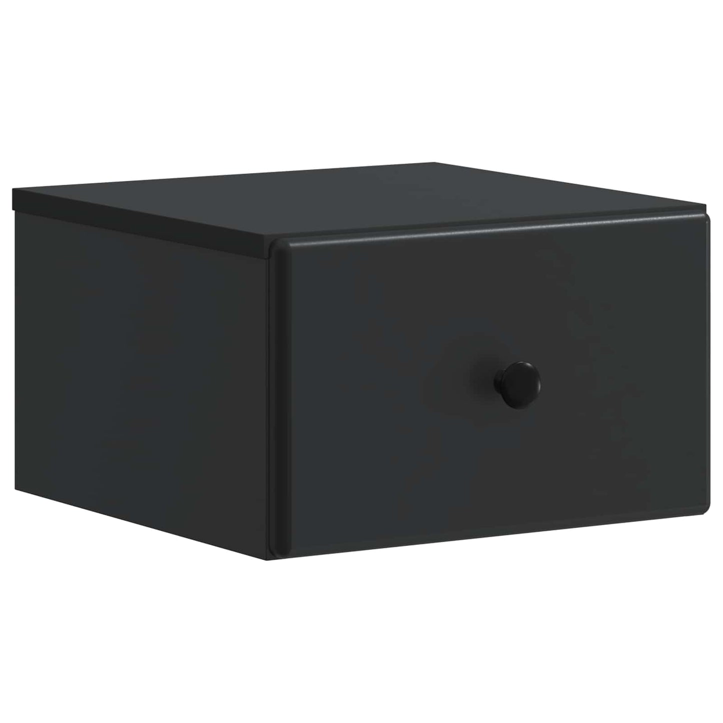 Wall-Mounted Bedside Cabinet 2 pcs Black 34.5 x 33 x 20 cm