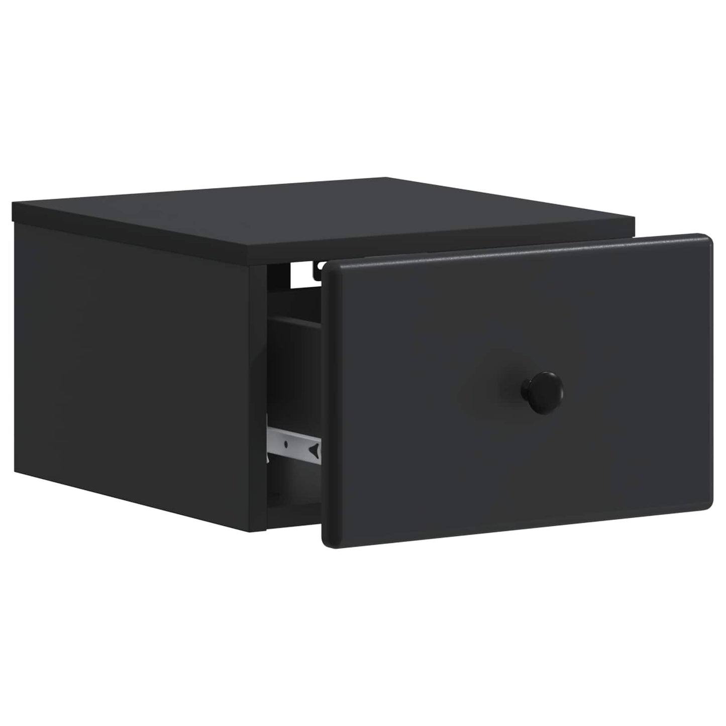 Wall-Mounted Bedside Cabinet 2 pcs Black 34.5 x 33 x 20 cm