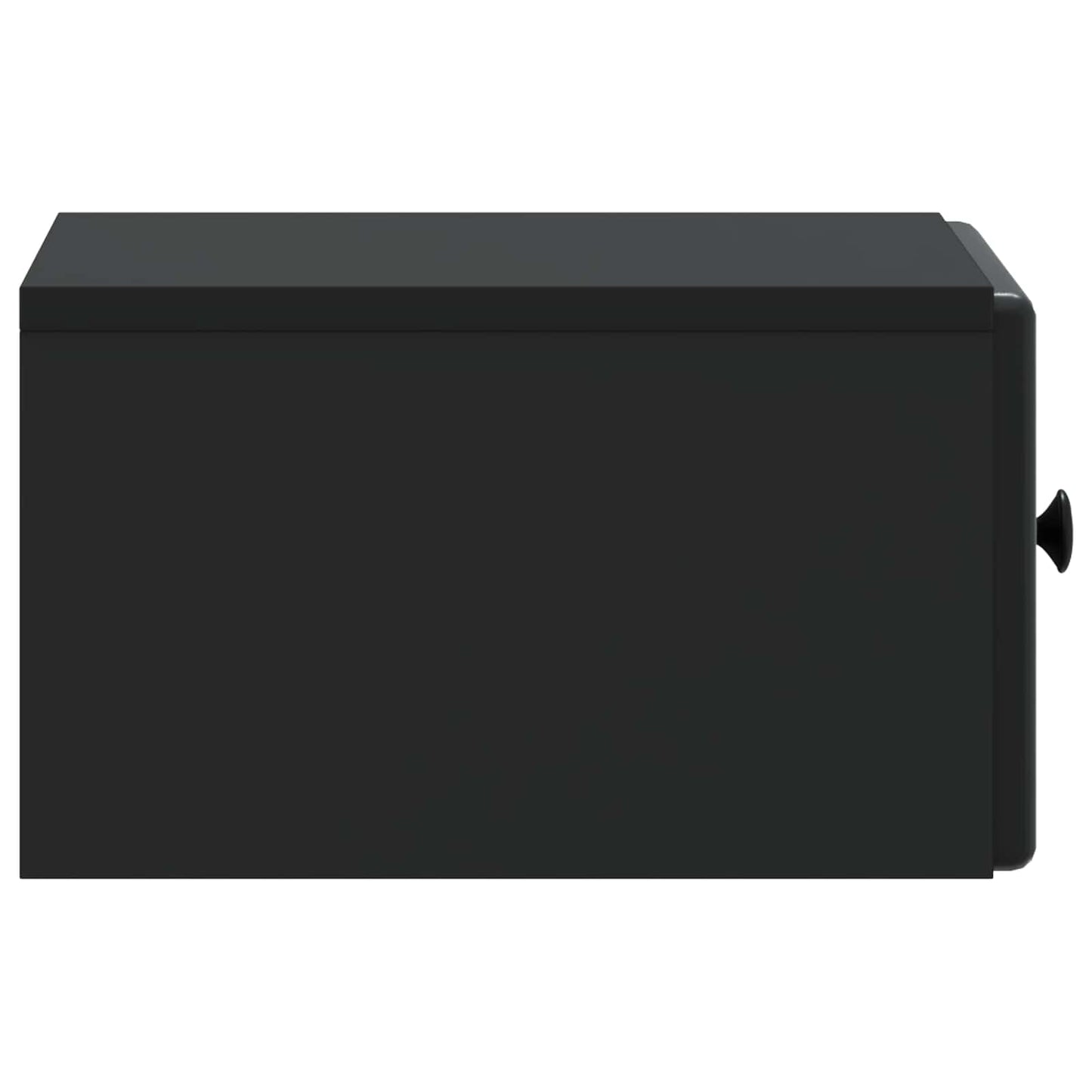 Wall-Mounted Bedside Cabinet 2 pcs Black 34.5 x 33 x 20 cm