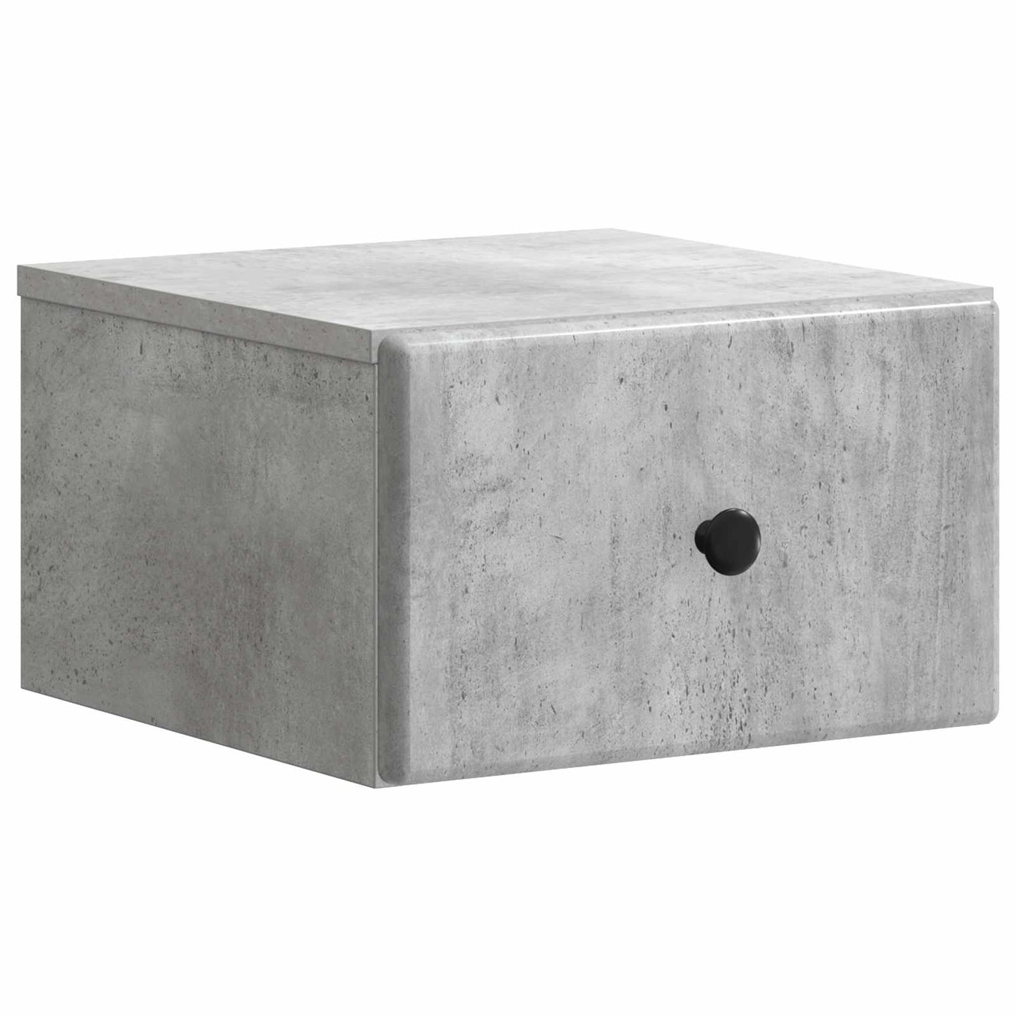 Wall-Mounted Bedside Cabinet 2 pcs Concrete Grey