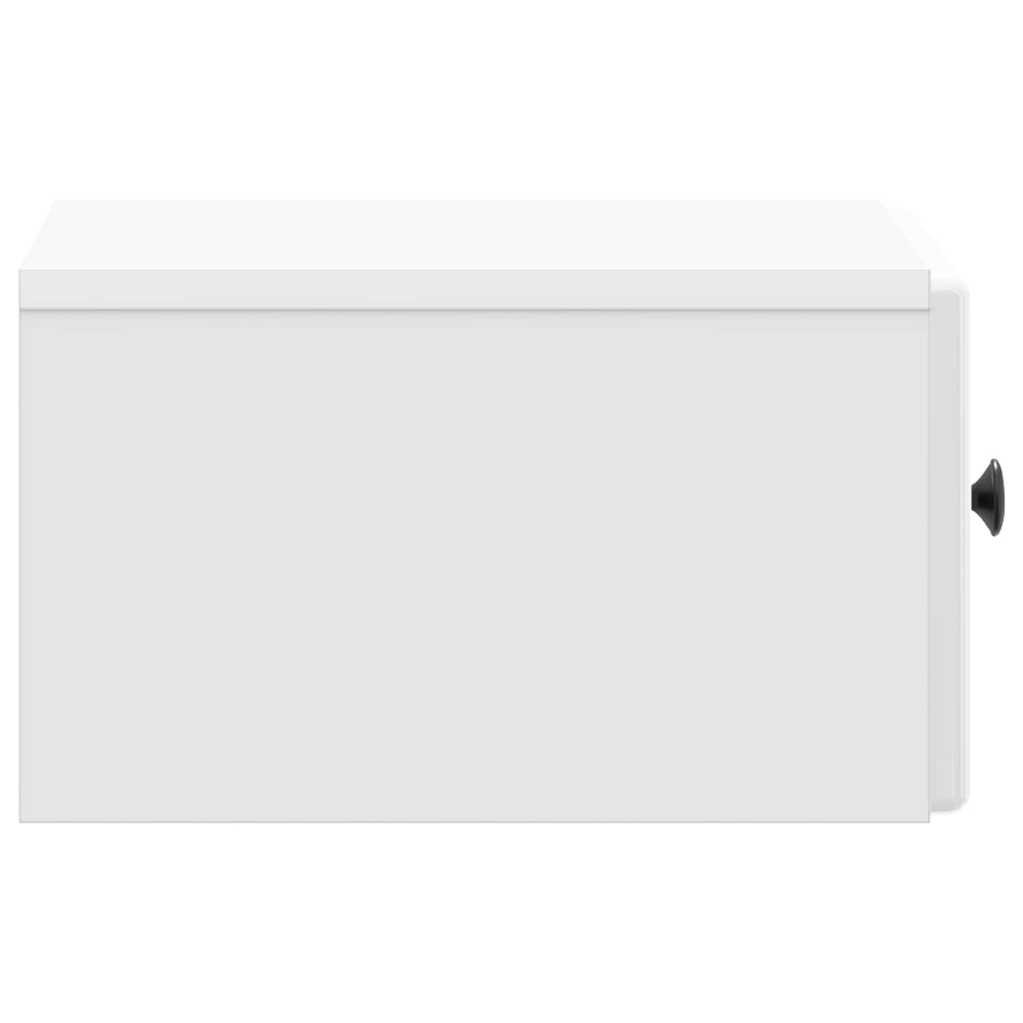 Wall-Mounted Bedside Cabinet High Gloss White 34.5 x 33 x 20 cm