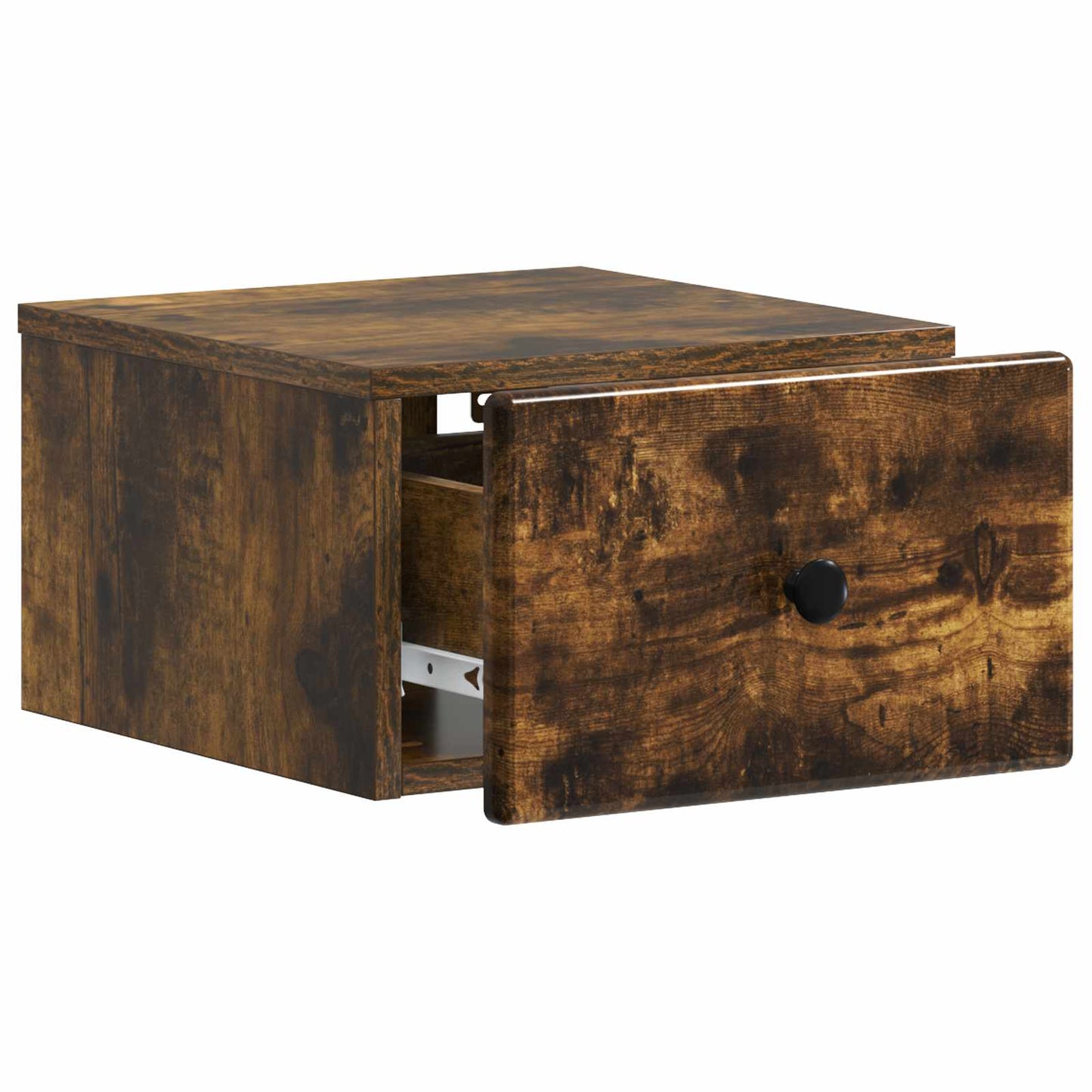 Wall-Mounted Bedside Cabinet Smoked Oak 34.5 x 33 x 20 cm