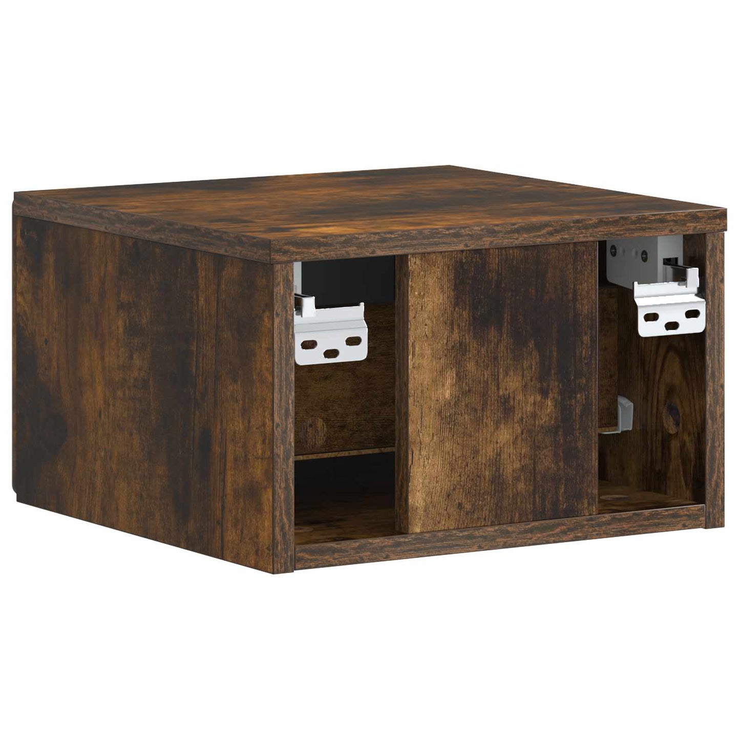 Wall-Mounted Bedside Cabinet 2 pcs Smoked Oak 34.5 x 33 x 20 cm