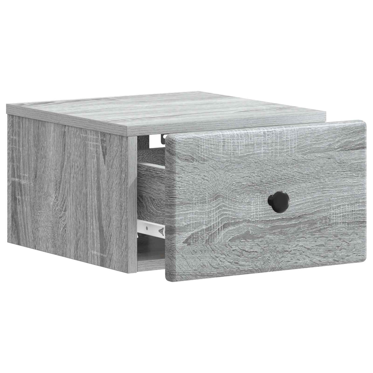Wall-Mounted Bedside Cabinet Grey Sonoma 34.5 x 33 x 20 cm