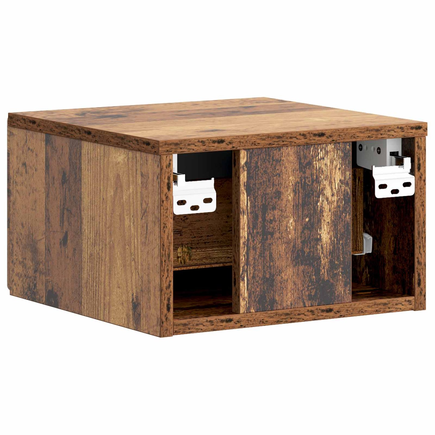 Wall-Mounted Bedside Cabinet 2 pcs Old Wood 34.5 x 33 x 20 cm