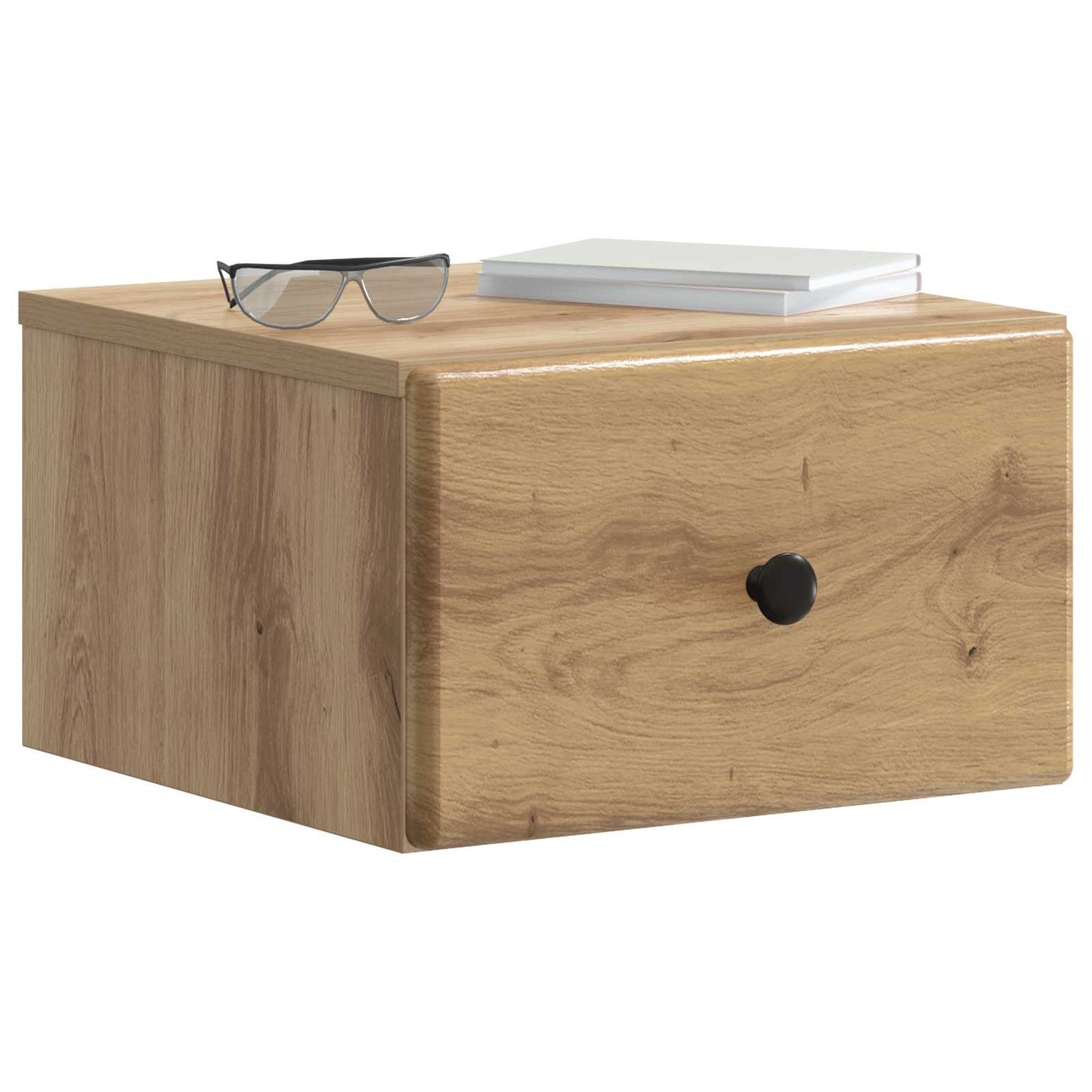 Wall-Mounted Bedside Cabinet Artisan Oak 34.5 x 33 x 20 cm