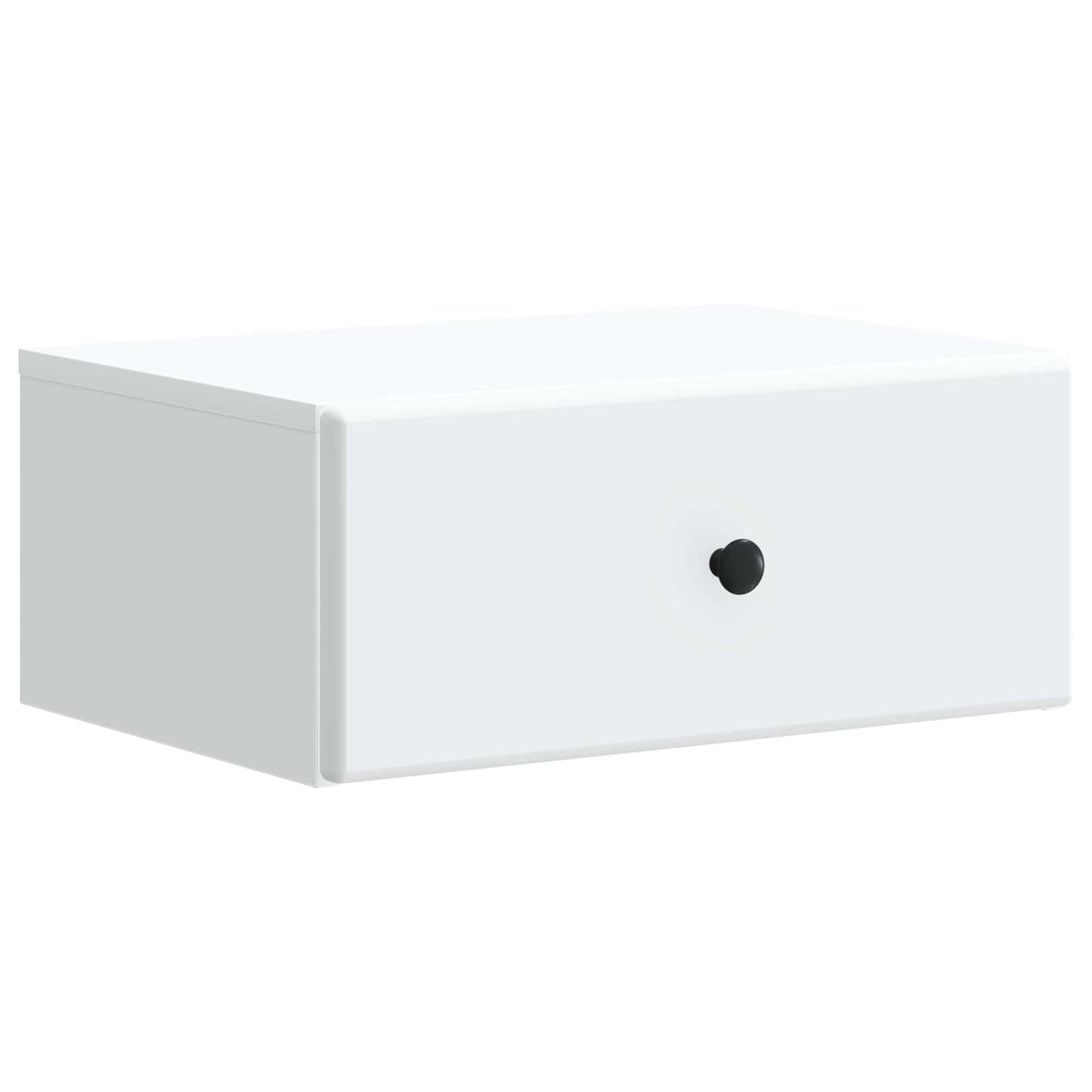 Wall-Mounted Bedside Cabinet White 49 x 34.5 x 20 cm