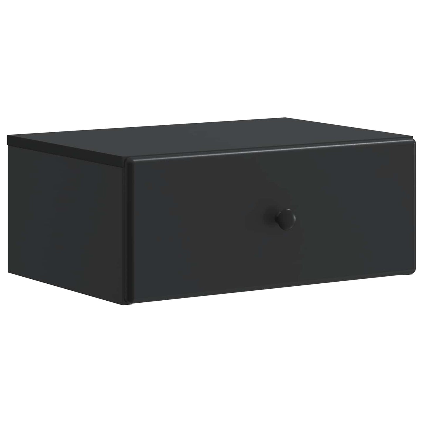 Wall-Mounted Bedside Cabinet 2 pcs Black 49 x 34.5 x 20 cm