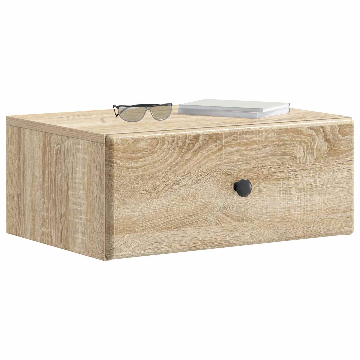 Wall-Mounted Bedside Cabinet Sonoma Oak 49 x 34.5 x 20 cm