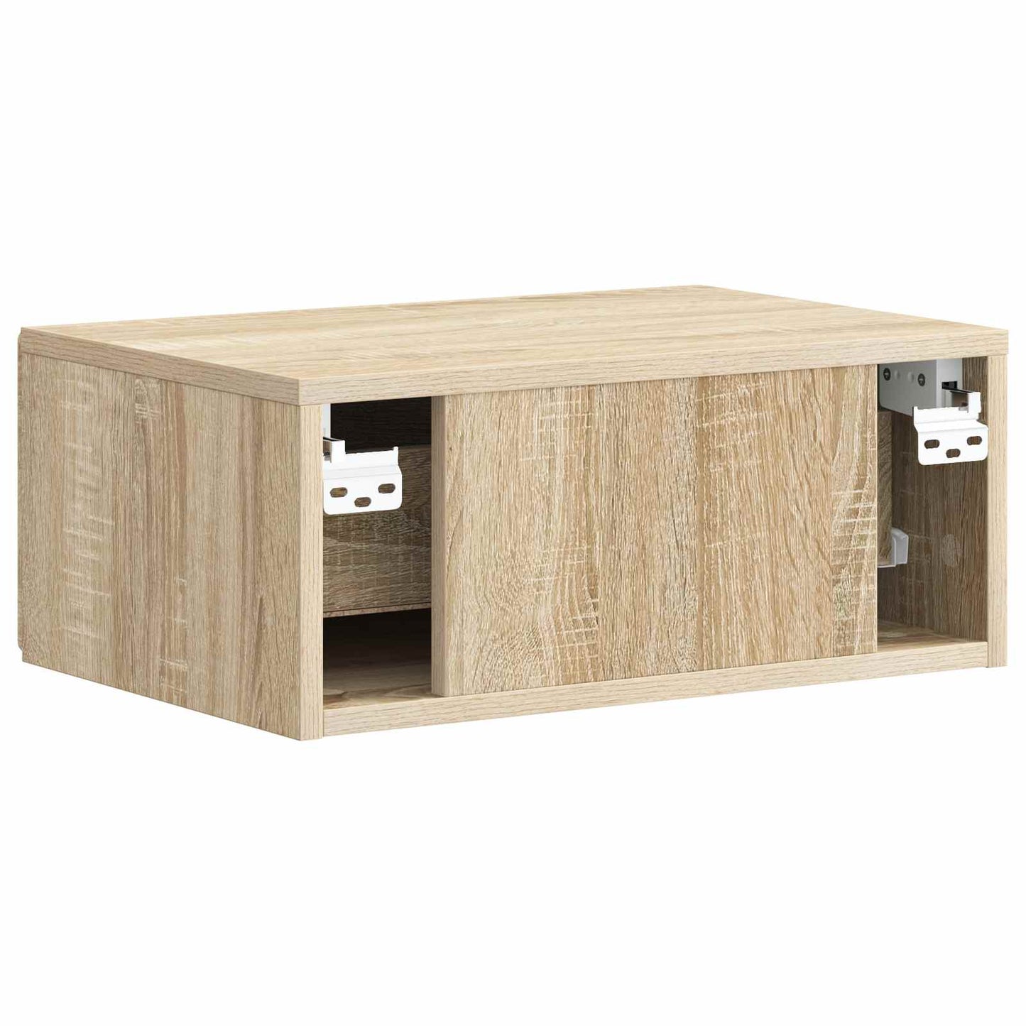 Wall-Mounted Bedside Cabinet 2 pcs Sonoma Oak 49 x 34.5 x 20 cm