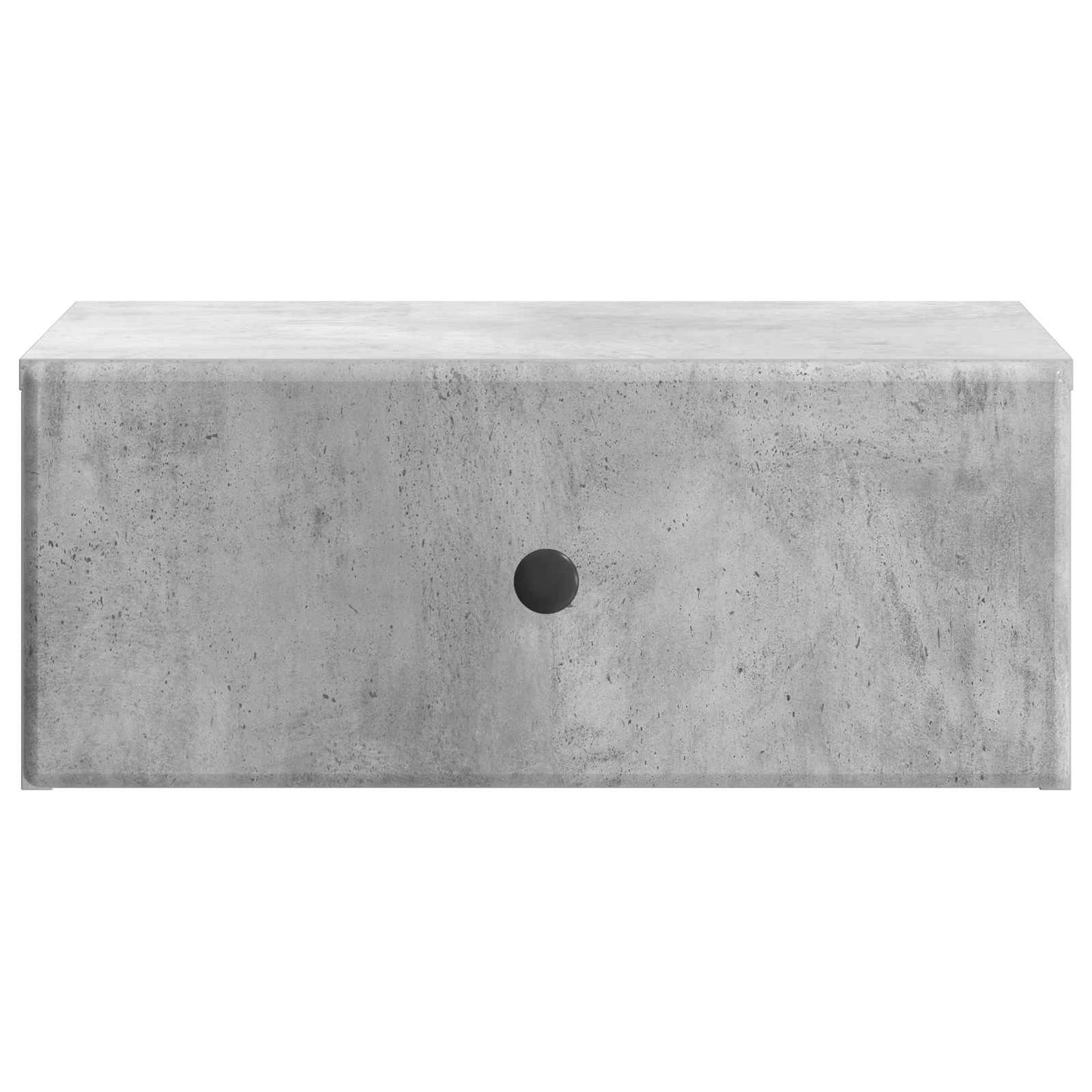 Wall-Mounted Bedside Cabinet with Drawer 2 pcs Concrete Grey