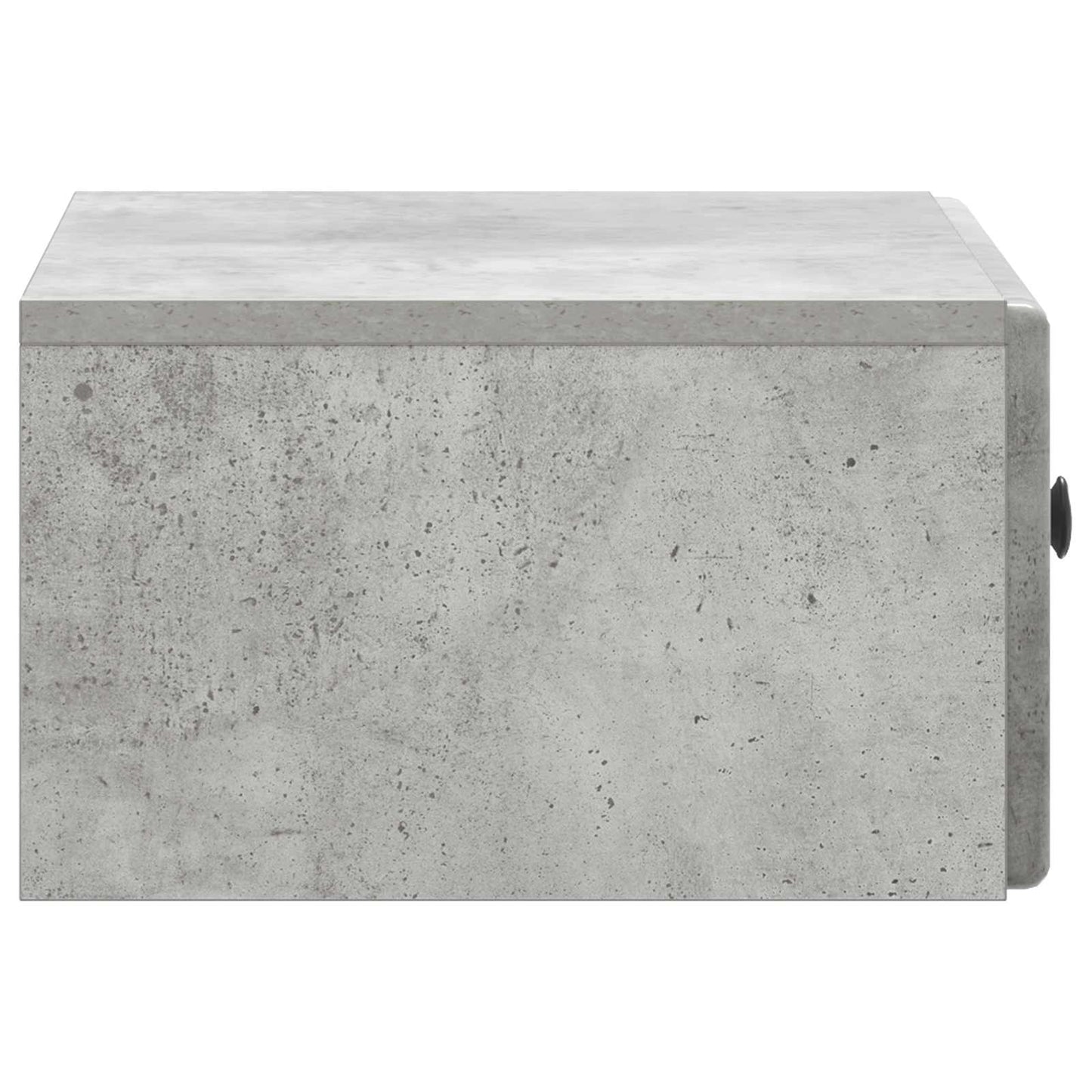 Wall-Mounted Bedside Cabinet with Drawer 2 pcs Concrete Grey
