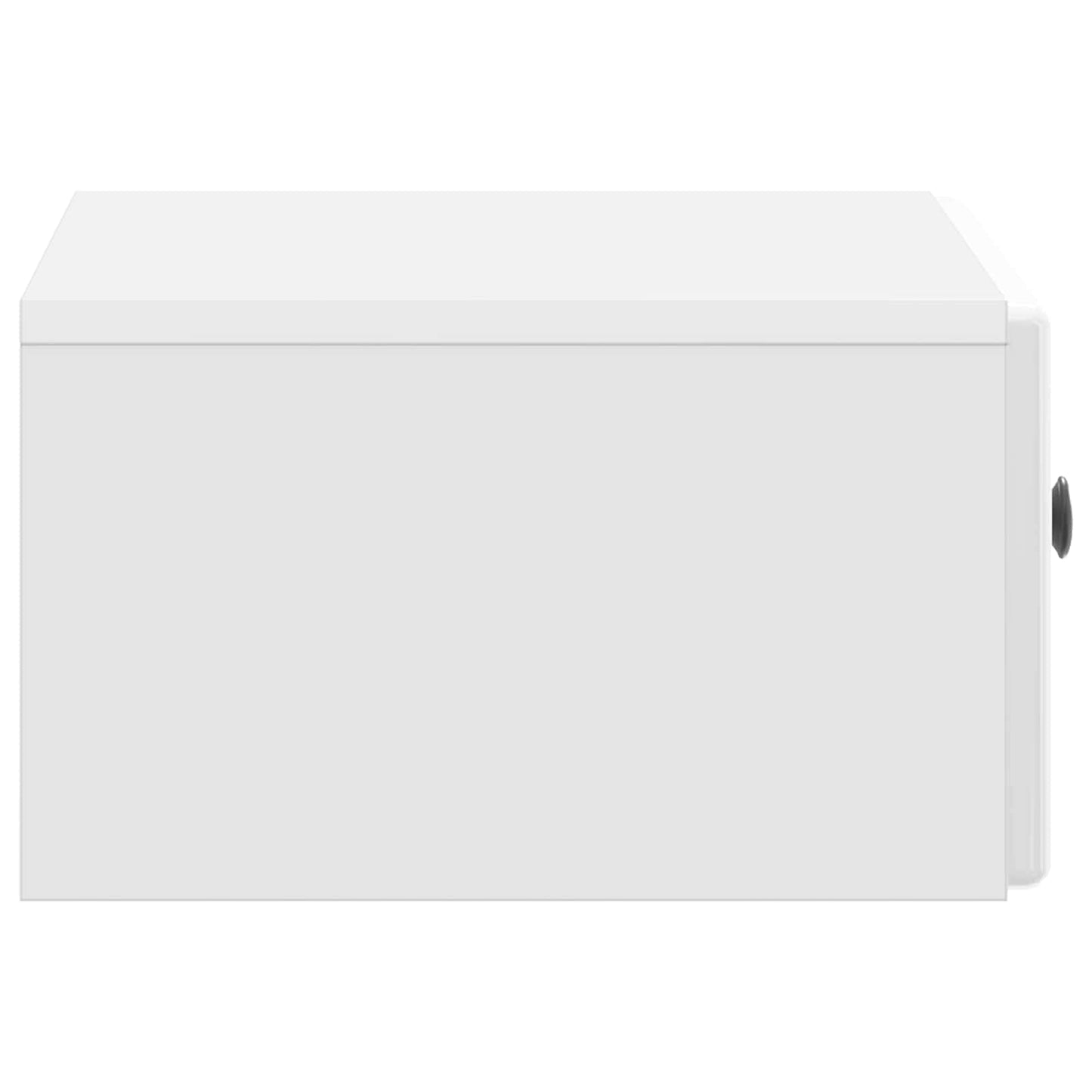 Wall-Mounted Bedside Cabinet 2 pcs High Gloss White