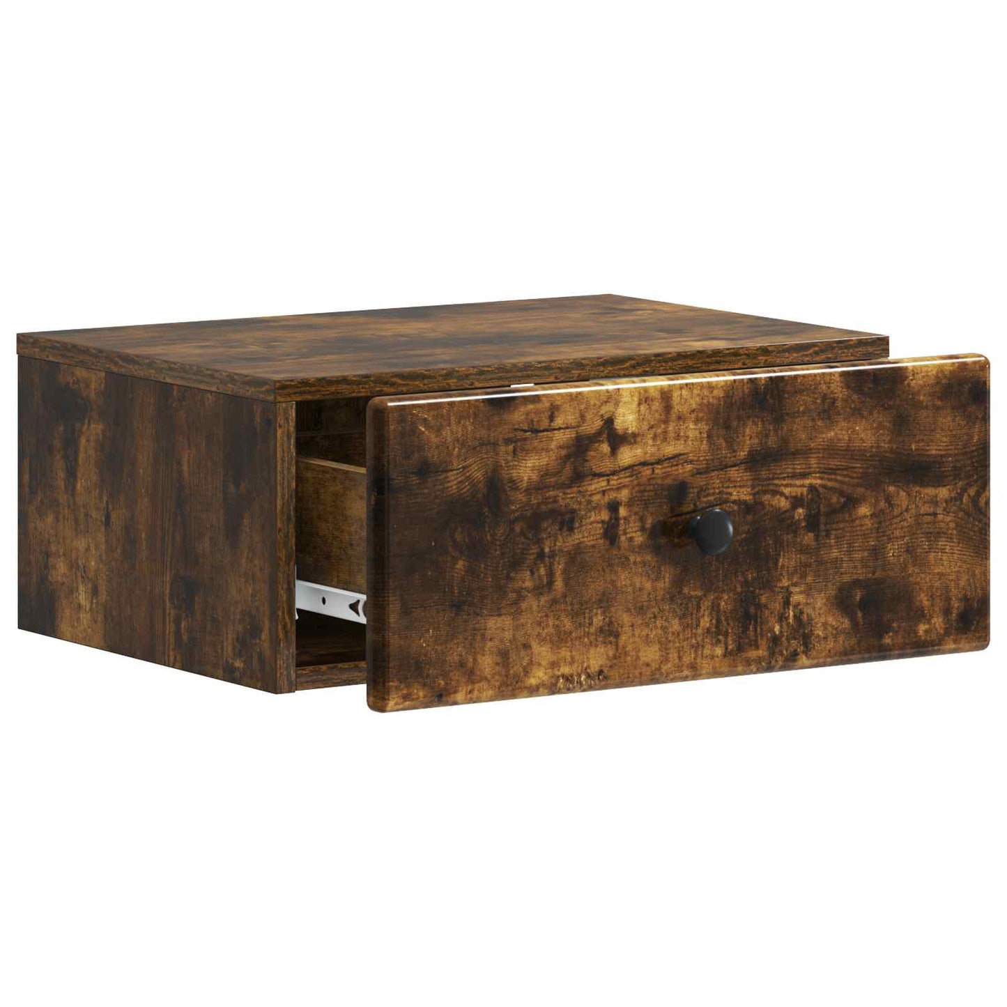 Wall-Mounted Bedside Cabinet Smoked Oak 49 x 34.5 x 20 cm