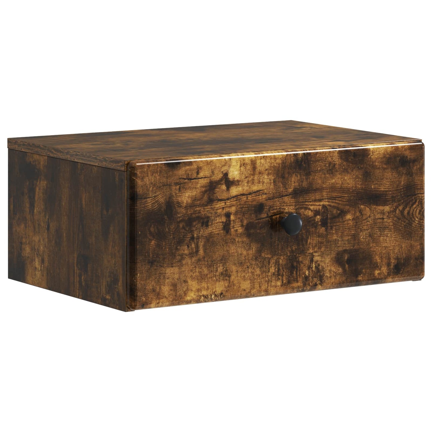 Wall-Mounted Bedside Cabinet 2 pcs Smoked Oak 49 x 34.5 x 20 cm