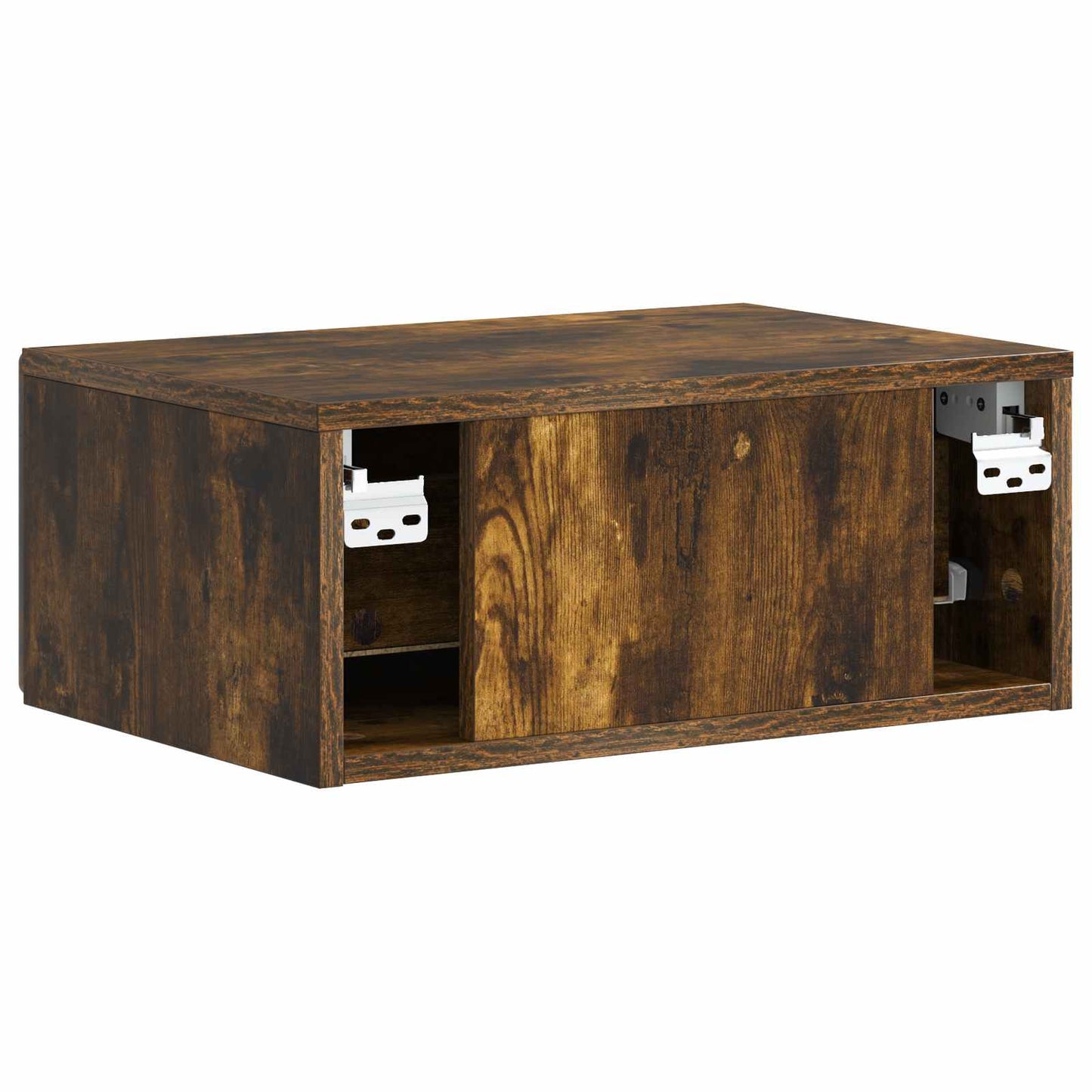 Wall-Mounted Bedside Cabinet 2 pcs Smoked Oak 49 x 34.5 x 20 cm