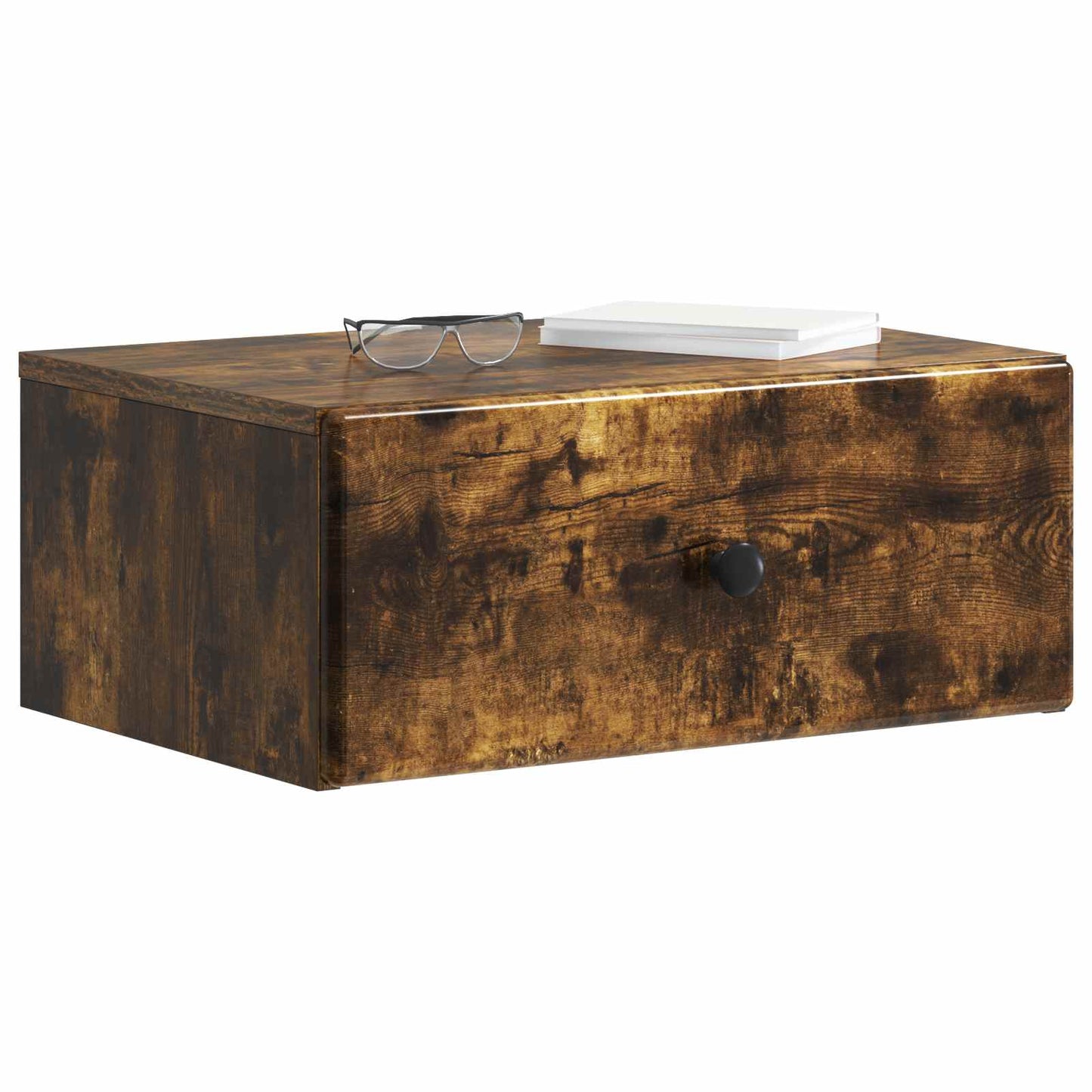Wall-Mounted Bedside Cabinet 2 pcs Smoked Oak 49 x 34.5 x 20 cm