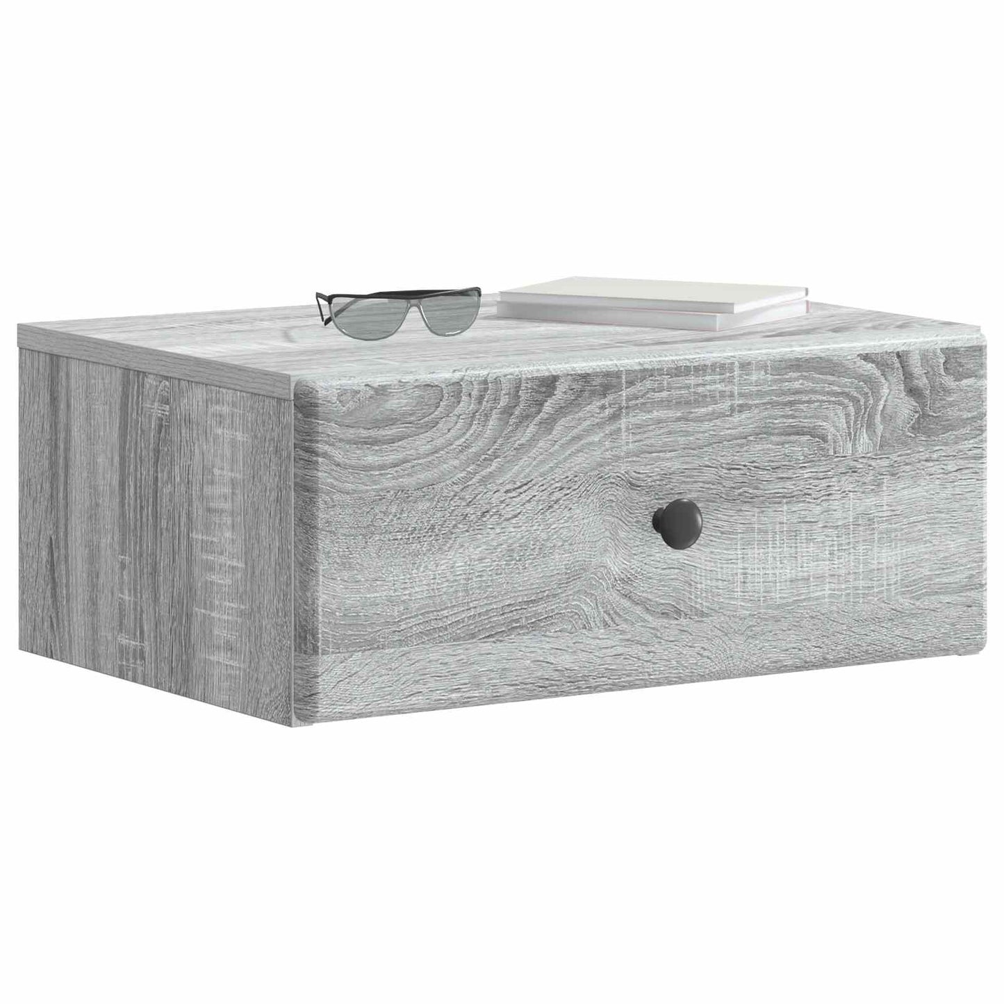 Wall-Mounted Bedside Cabinet 2 pcs Grey Sonoma