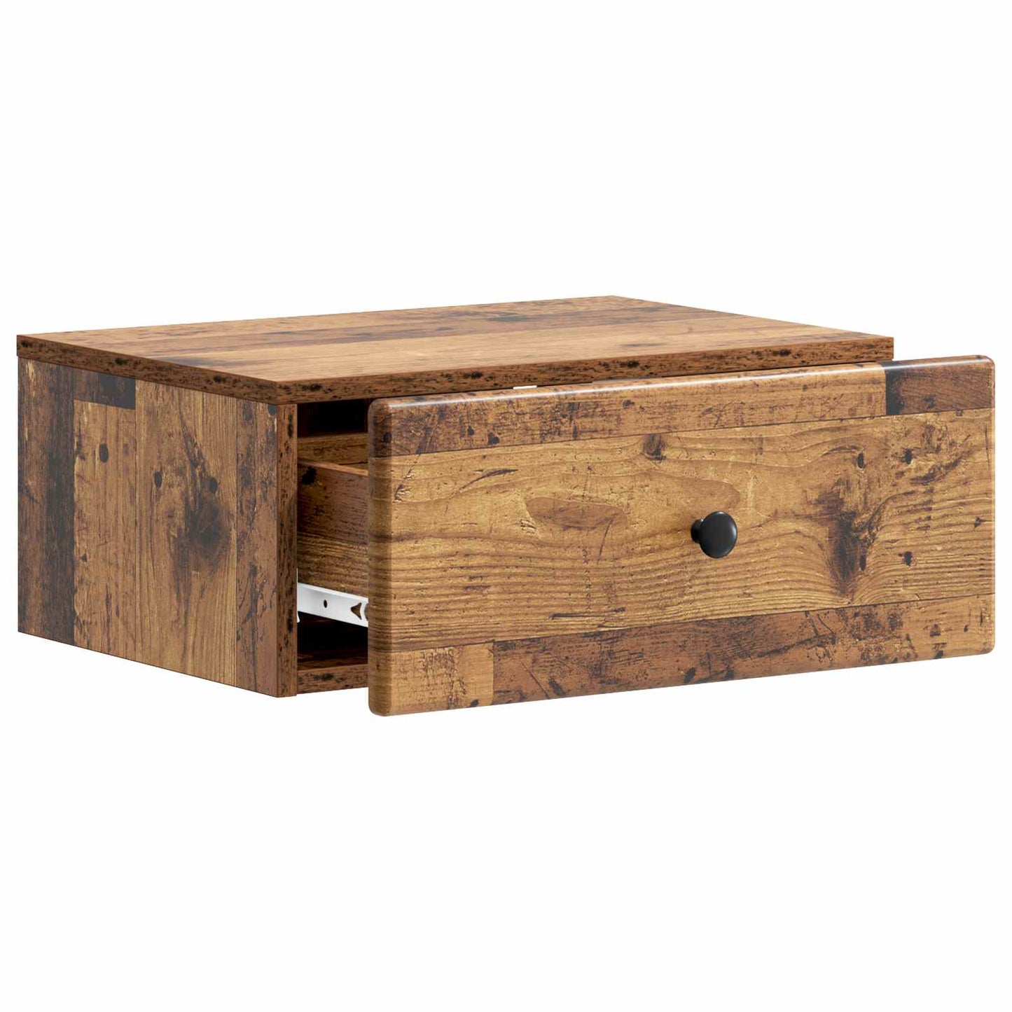 Wall-Mounted Bedside Cabinet 2 pcs Old Wood 49 x 34.5 x 20 cm