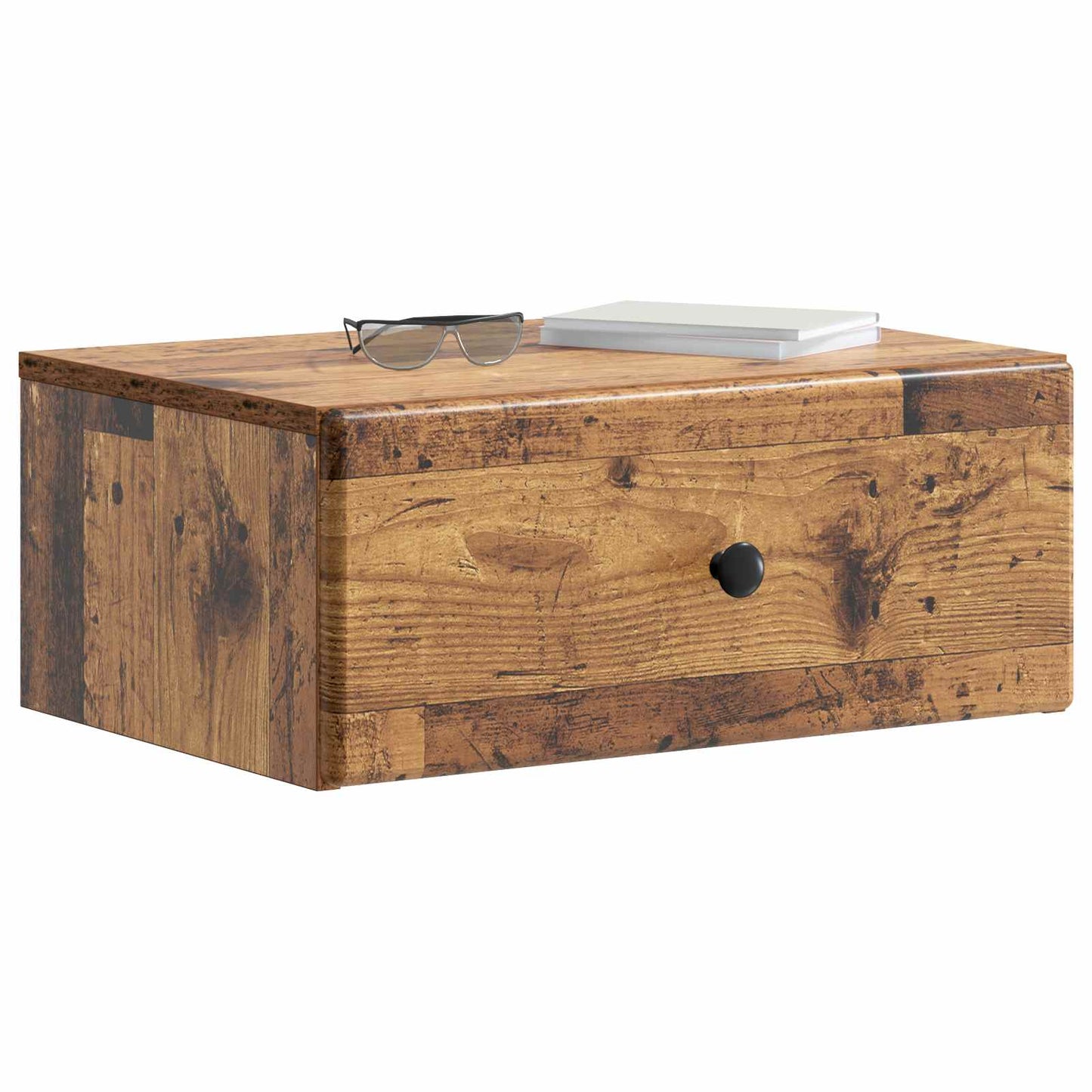Wall-Mounted Bedside Cabinet 2 pcs Old Wood 49 x 34.5 x 20 cm