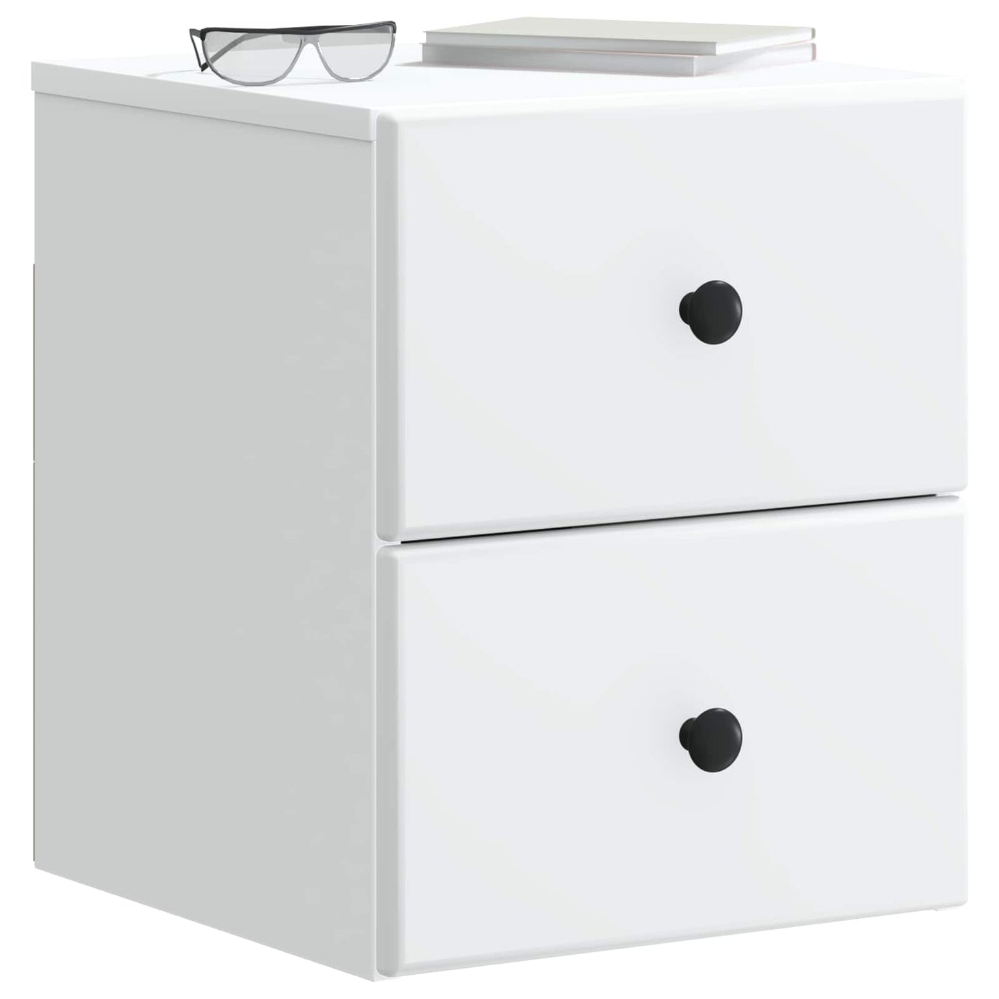 Wall-Mounted Bedside Cabinet 2 pcs White 34.5 x 33 x 40 cm